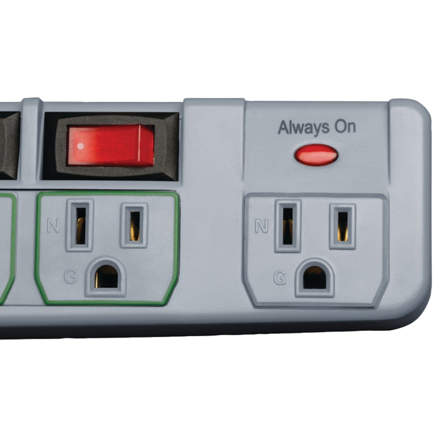 Tripp Lite by Eaton 7-AC Outlet 1080-Joules ECO-Surge Energy-Saving Surge Protector Power Strip, 6-Ft. Cord with Straight Plug, Gray