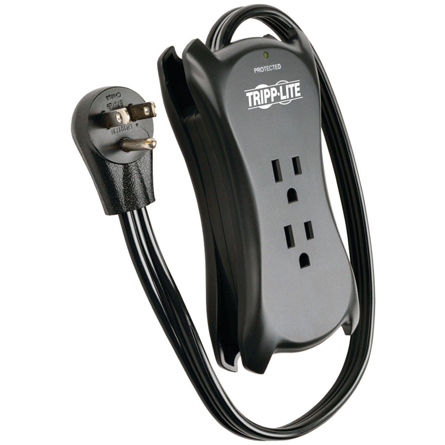 Tripp Lite by Eaton 3-AC Outlet and 2-USB Port 1050-Joules Protect It! Travel-Size Surge Protector Power Strip, 18-In. Cord, TRAVELER3USB