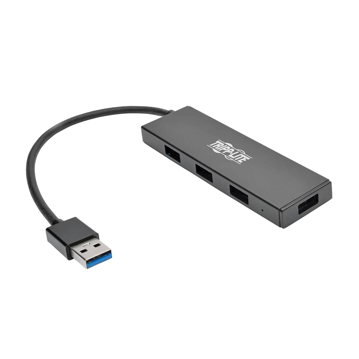 Tripp Lite by Eaton Portable USB 3.0 SuperSpeed 5-Gbps Mini Hub, 4 Ports, Ultra-Slim, U360-004-SLIM