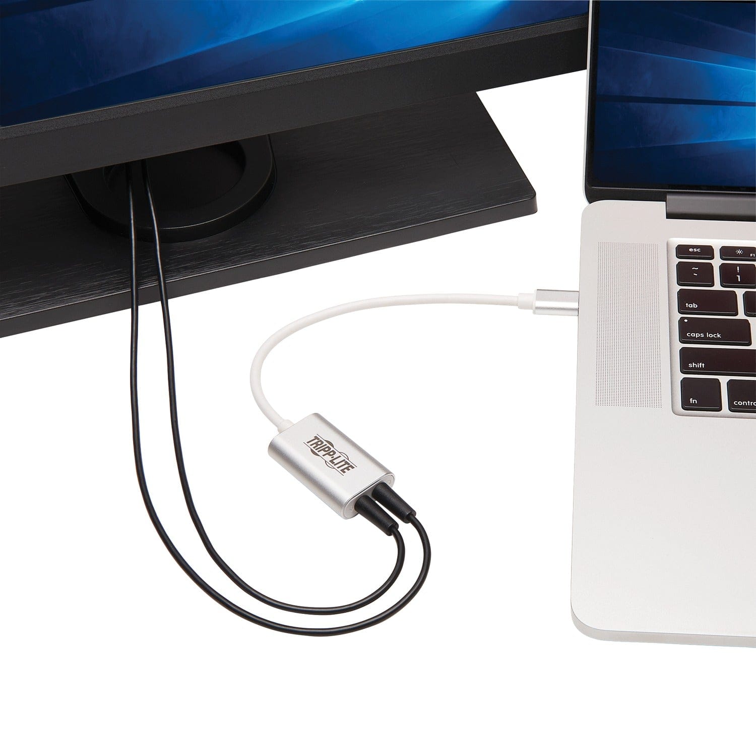 Tripp Lite by Eaton USB-C to 3.5-mm Stereo Audio Adapter, Silver, U437-002