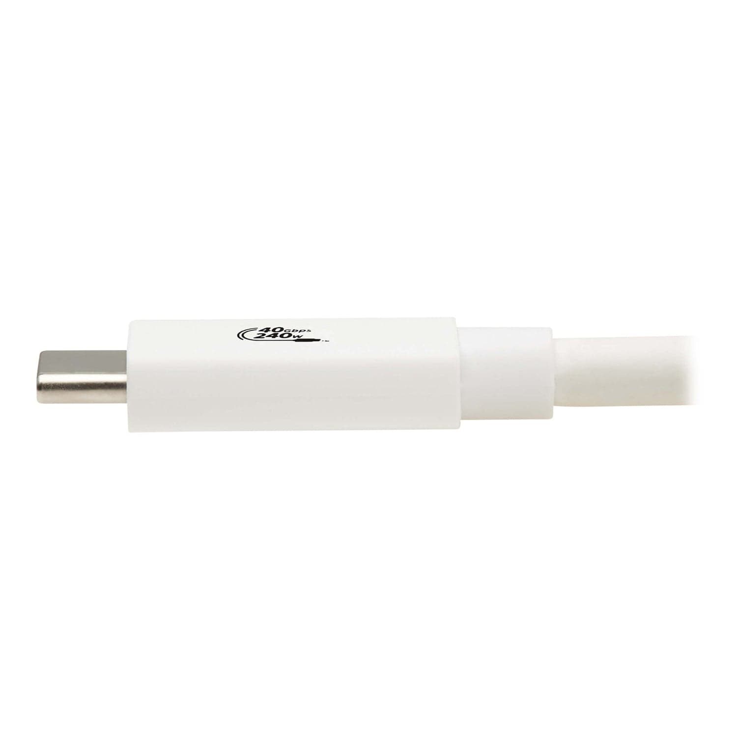 Tripp Lite by Eaton USB4 Charge-and-Sync 40-Gbps 240-Watt USB-C PD Cable, White, 3.3 Ft., U521-1P0M-WH