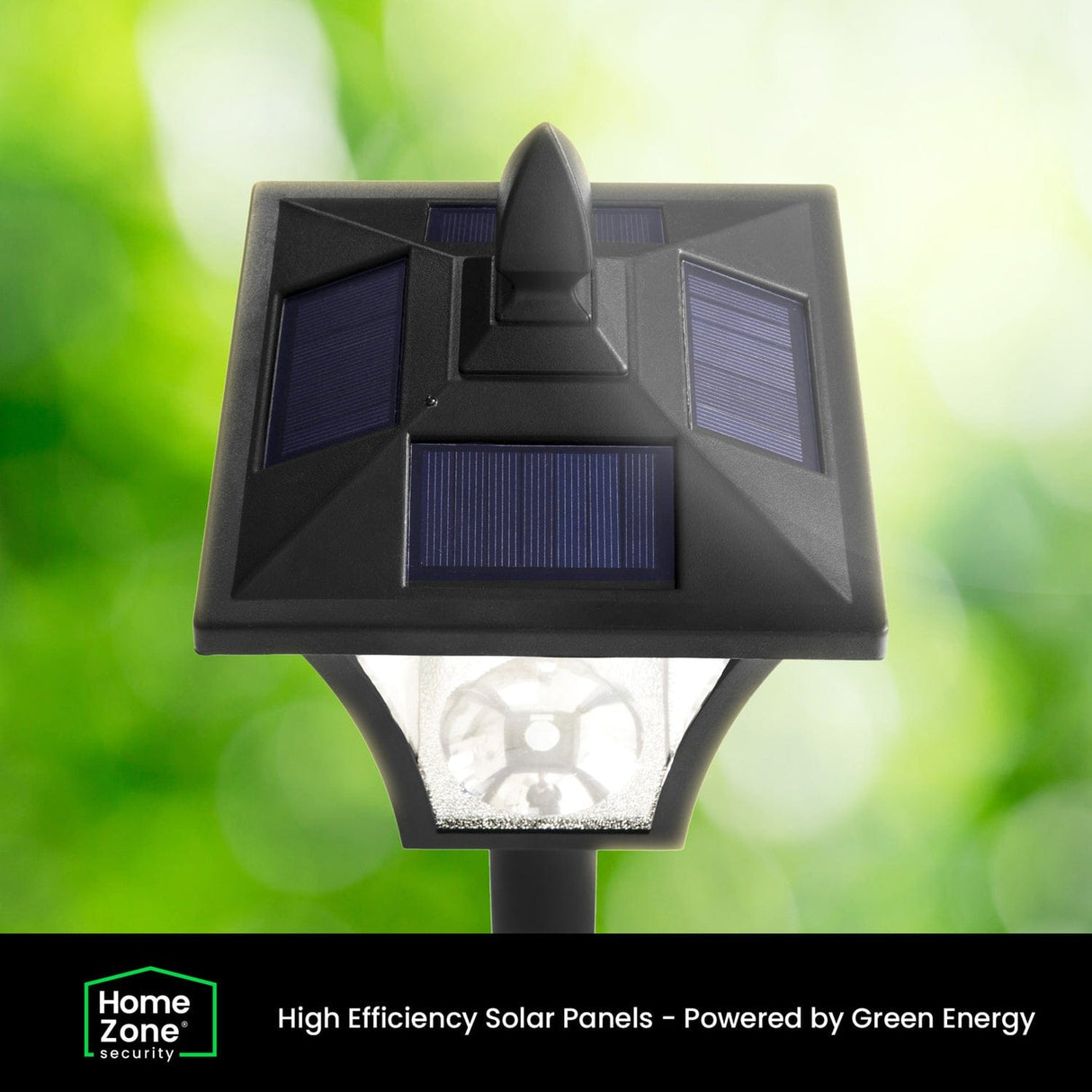 Home Zone Security 68-In. Solar-Powered Decorative Outdoor Post Lamp Light, ELI1581V