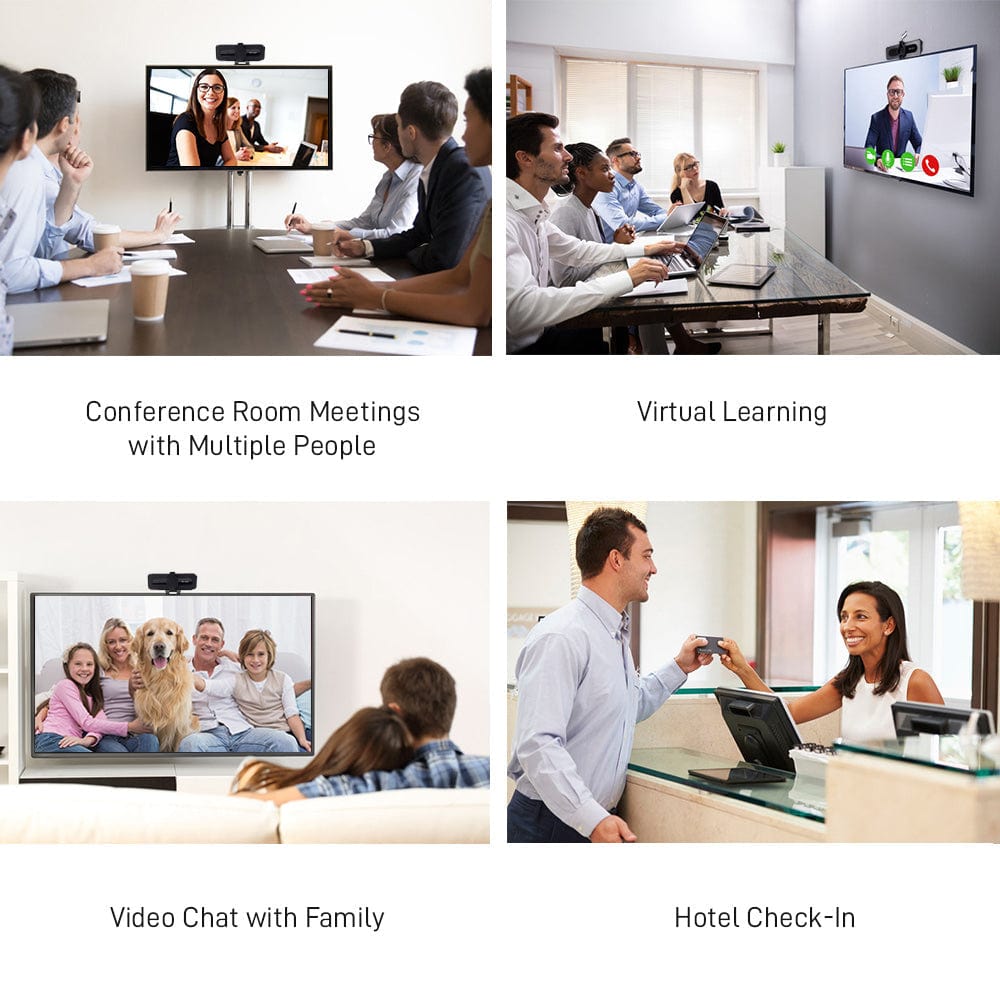 TEZL 1080P PC Privacy Cover Webcam with Live Streaming USB, Mic