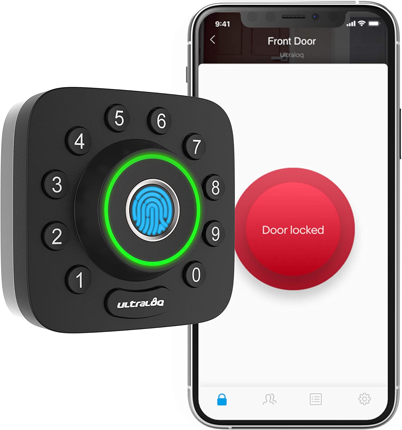 Ultraloq U-Bolt-Pro Bluetooth Enabled Fingerprint and Keypad Smart Deadbolt