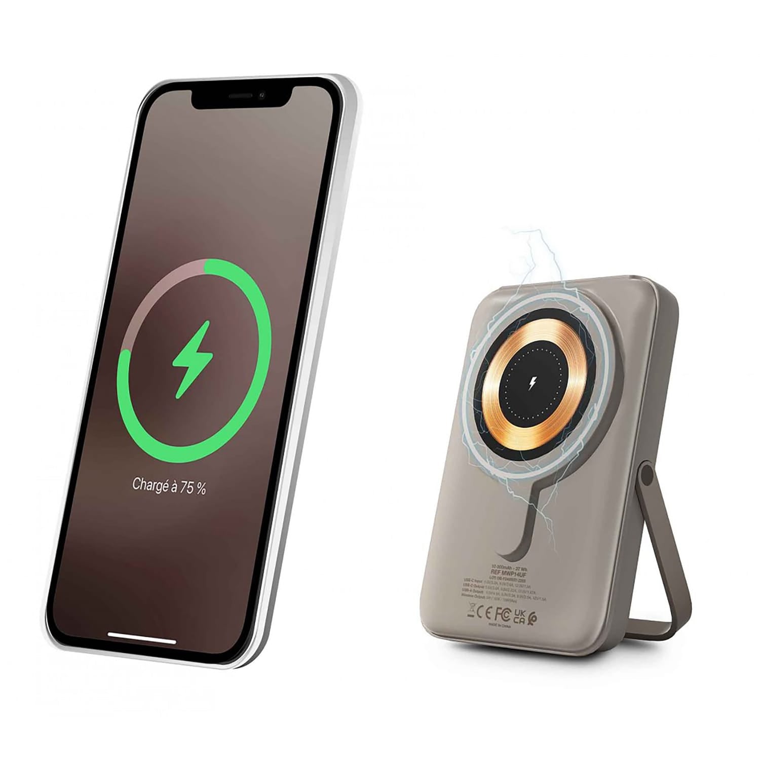 Urban Factory MAGNEE Power Wireless Magnetic Power Bank, 10000 mAh, MagSafe Compatible, String