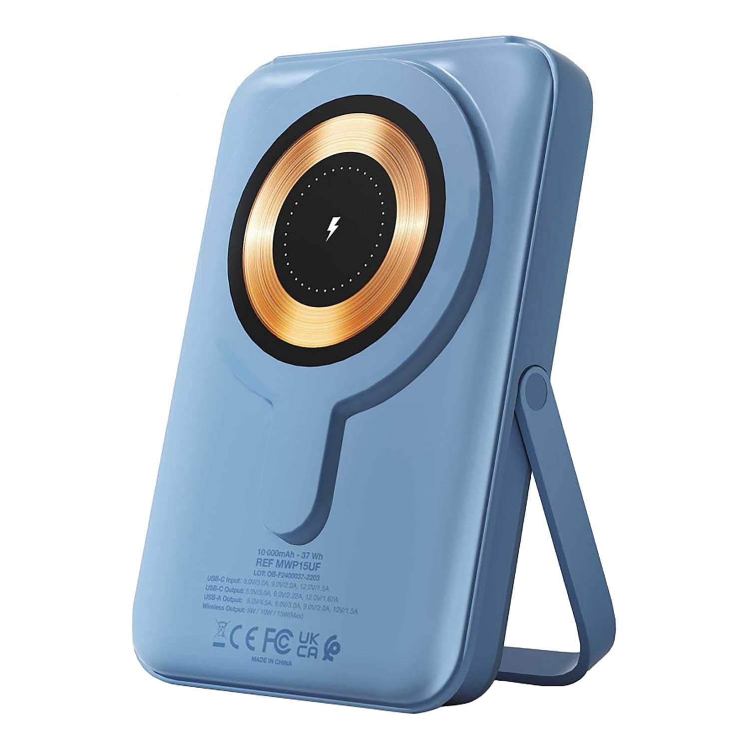 Urban Factory MAGNEE Power Wireless Magnetic Power Bank, 10000 mAh, MagSafe Compatible, Allure Blue