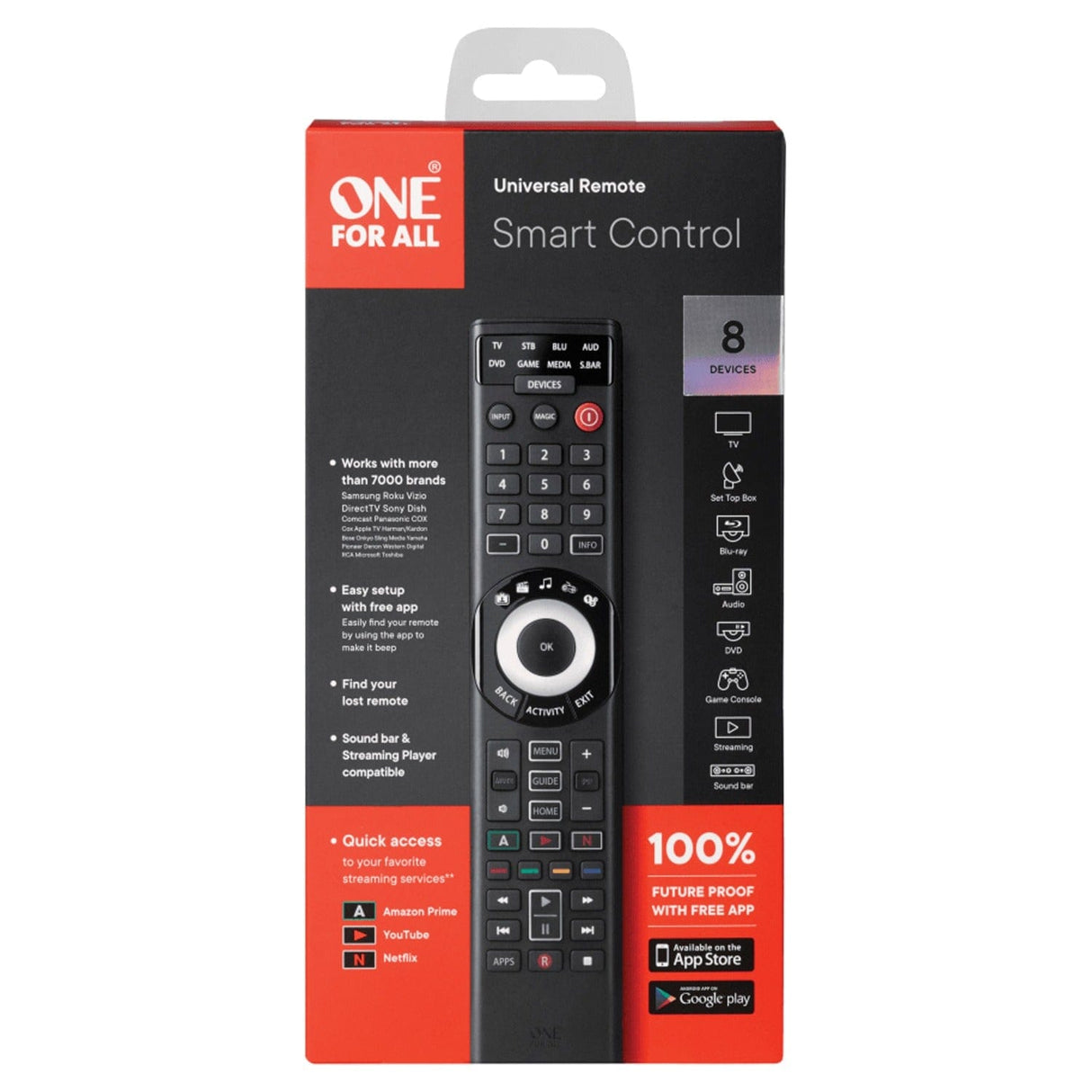 One For All Smart Control 8 Universal Remote