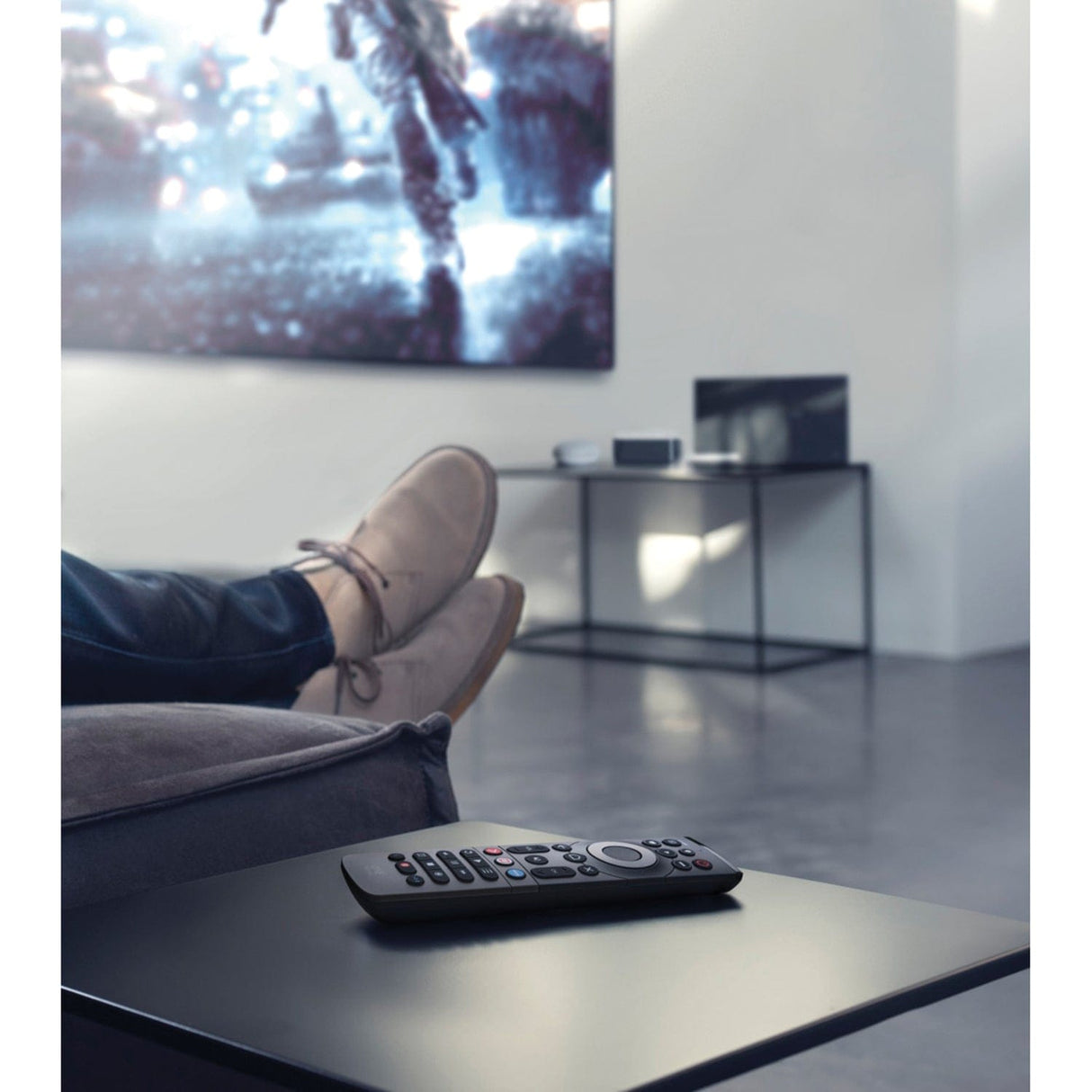 One For All Smart Streamer 5-Device Backlit Universal Remote, Black