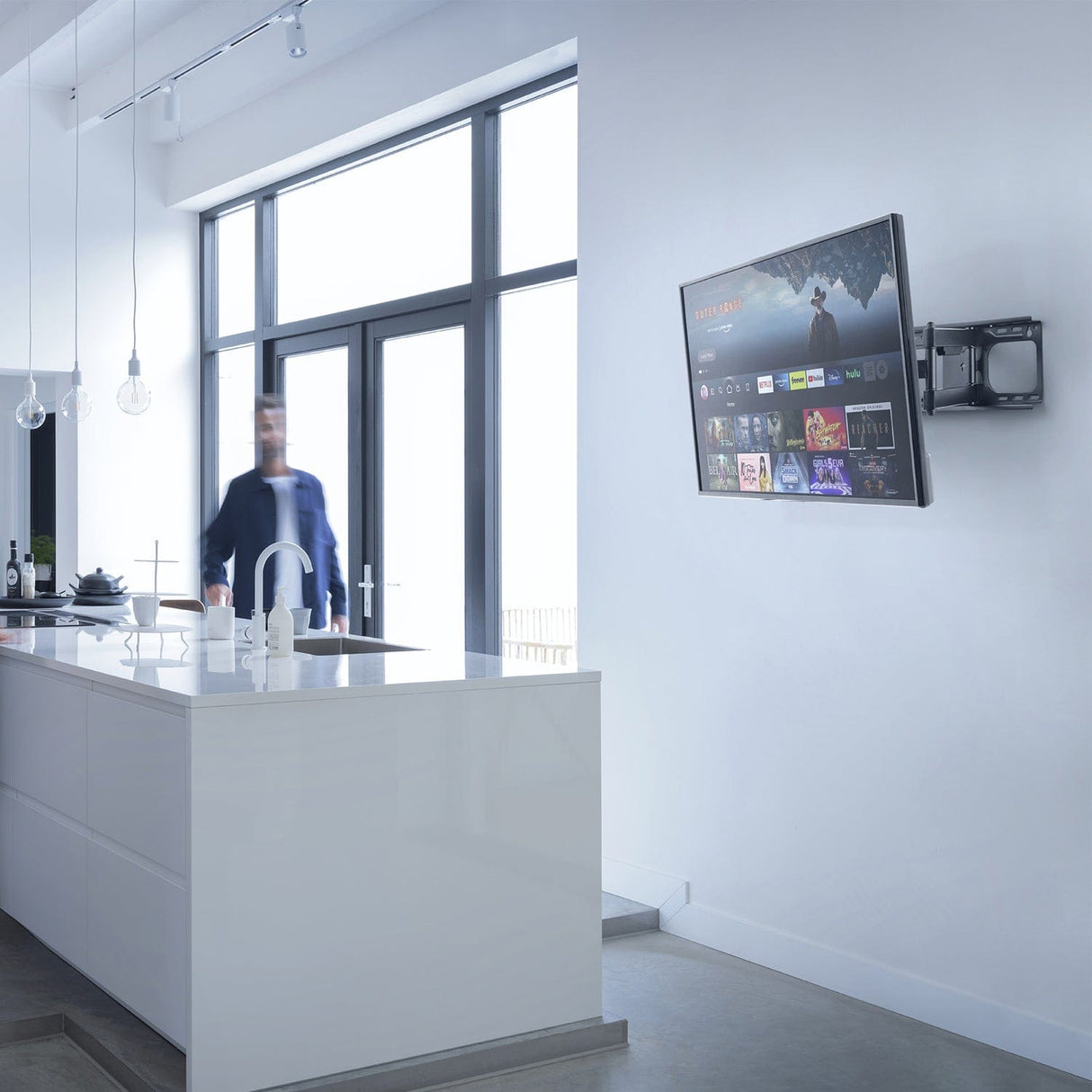 One For All SOLID Series 42-In. to 100-In. Universal Full-Motion TV Wall Mount