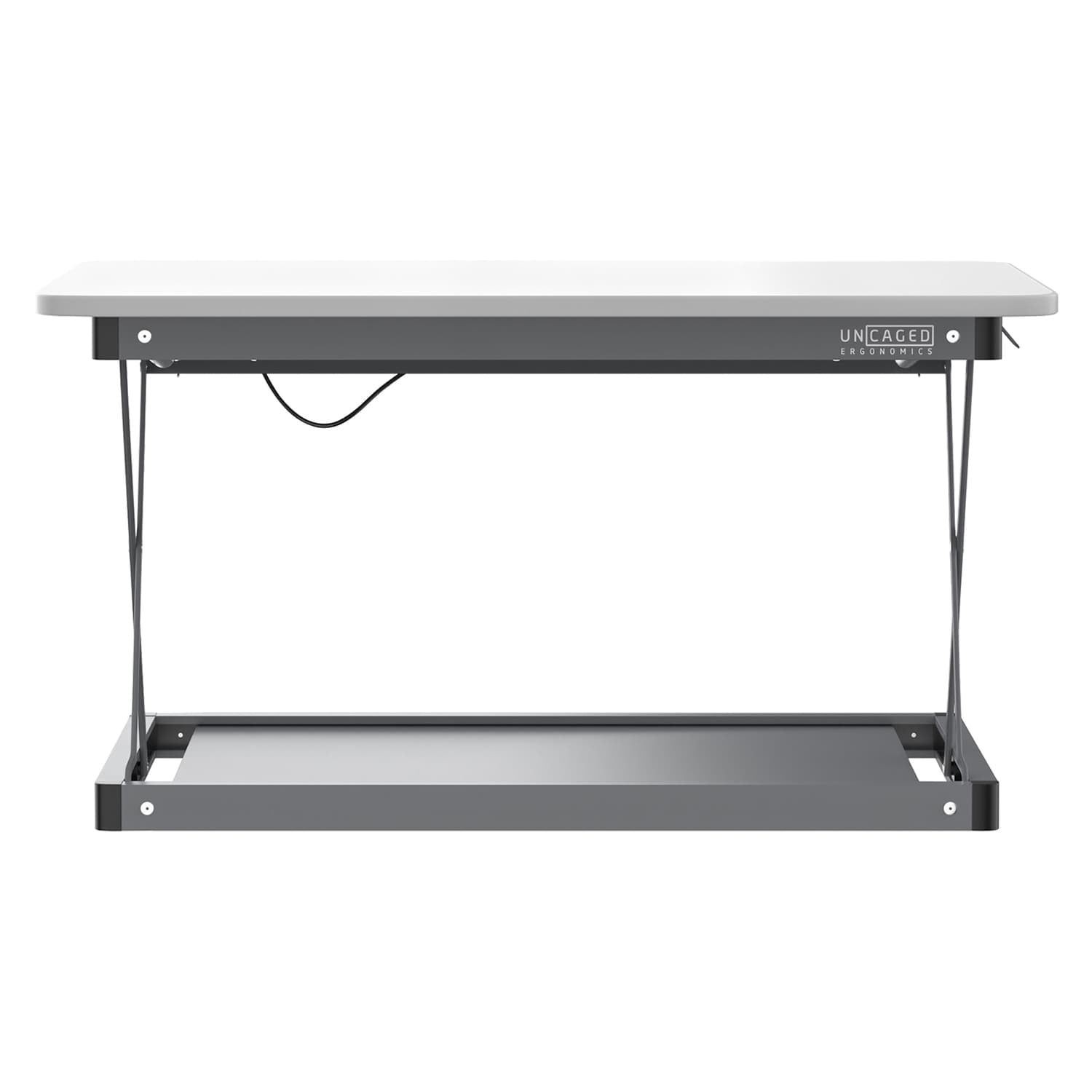 Uncaged Ergonomics CHANGEdesk Mini Desktop Standing Desk Converter, White