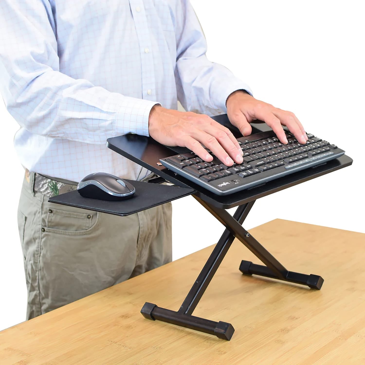 Uncaged Ergonomics KT3 Computer Keyboard Riser Stand for Desk