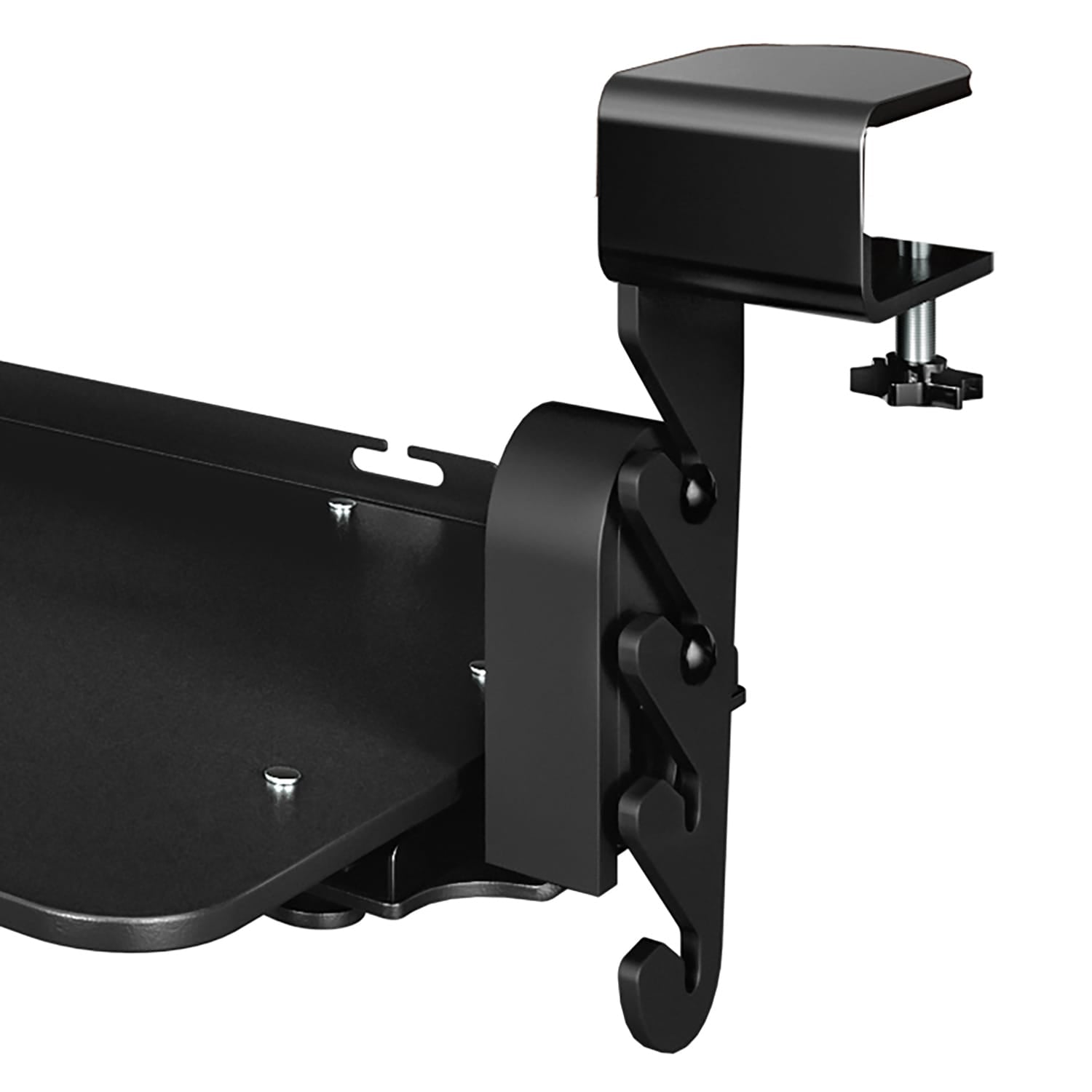 Uncaged Ergonomics KT4 Clamp-on Under-Desk Slide-Out Ergonomic Keyboard Tray, Black