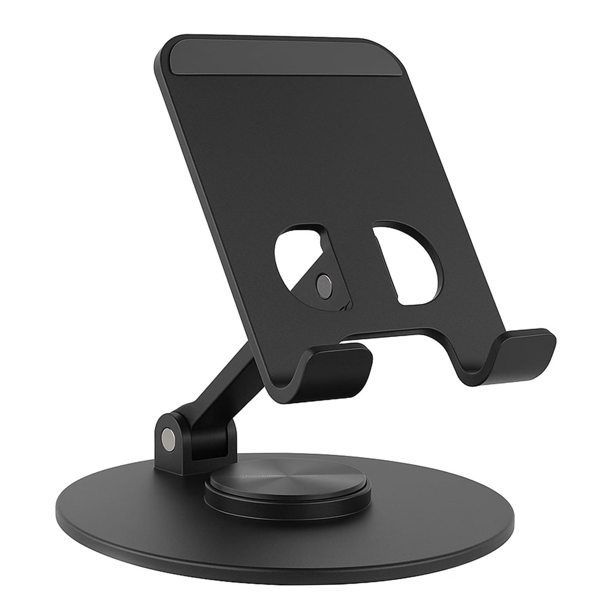Uncaged Ergonomics 360° Swivel and Multi-Angle Tilt Phone Stand, Black