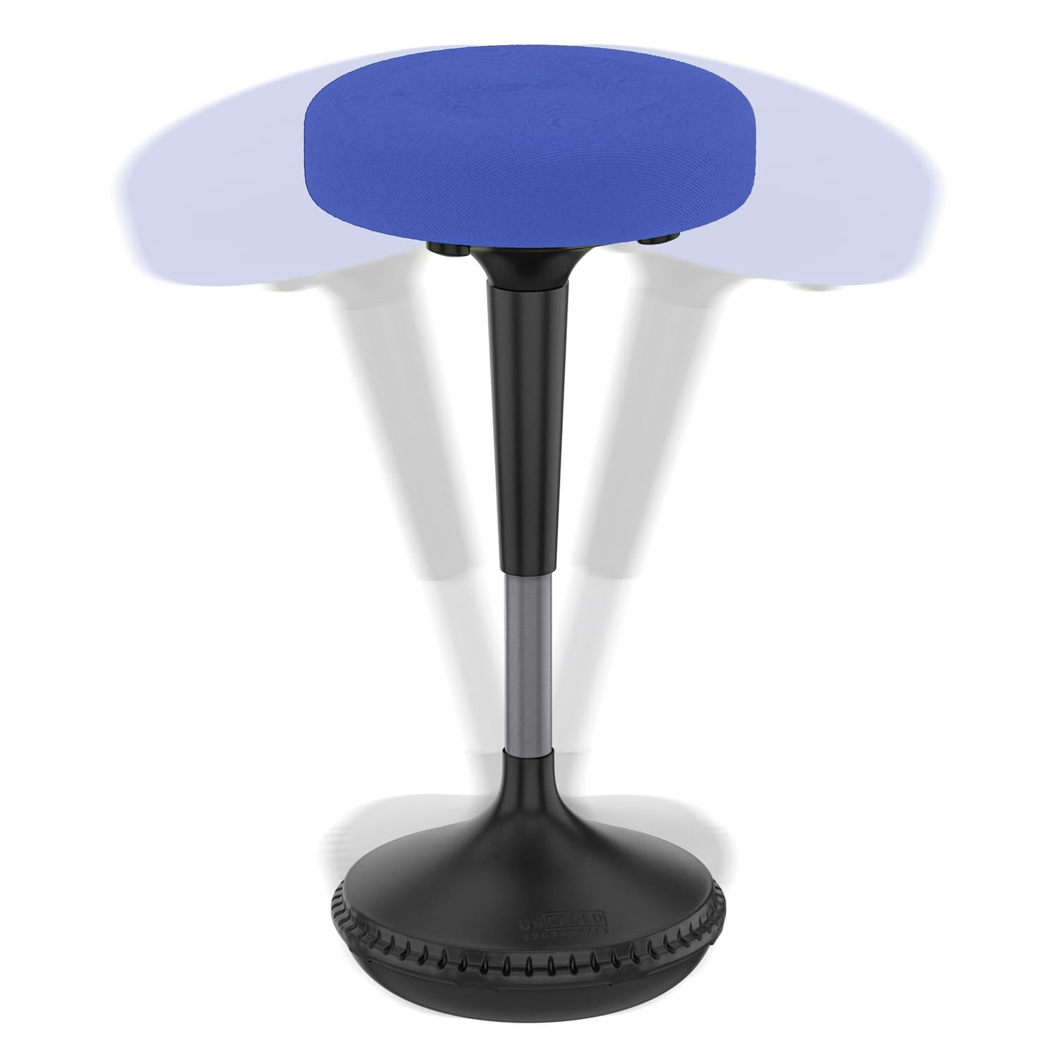 Uncaged Ergonomics Wobble Stool Adjustable-Height Standing Desk and Balance Stool, Blue
