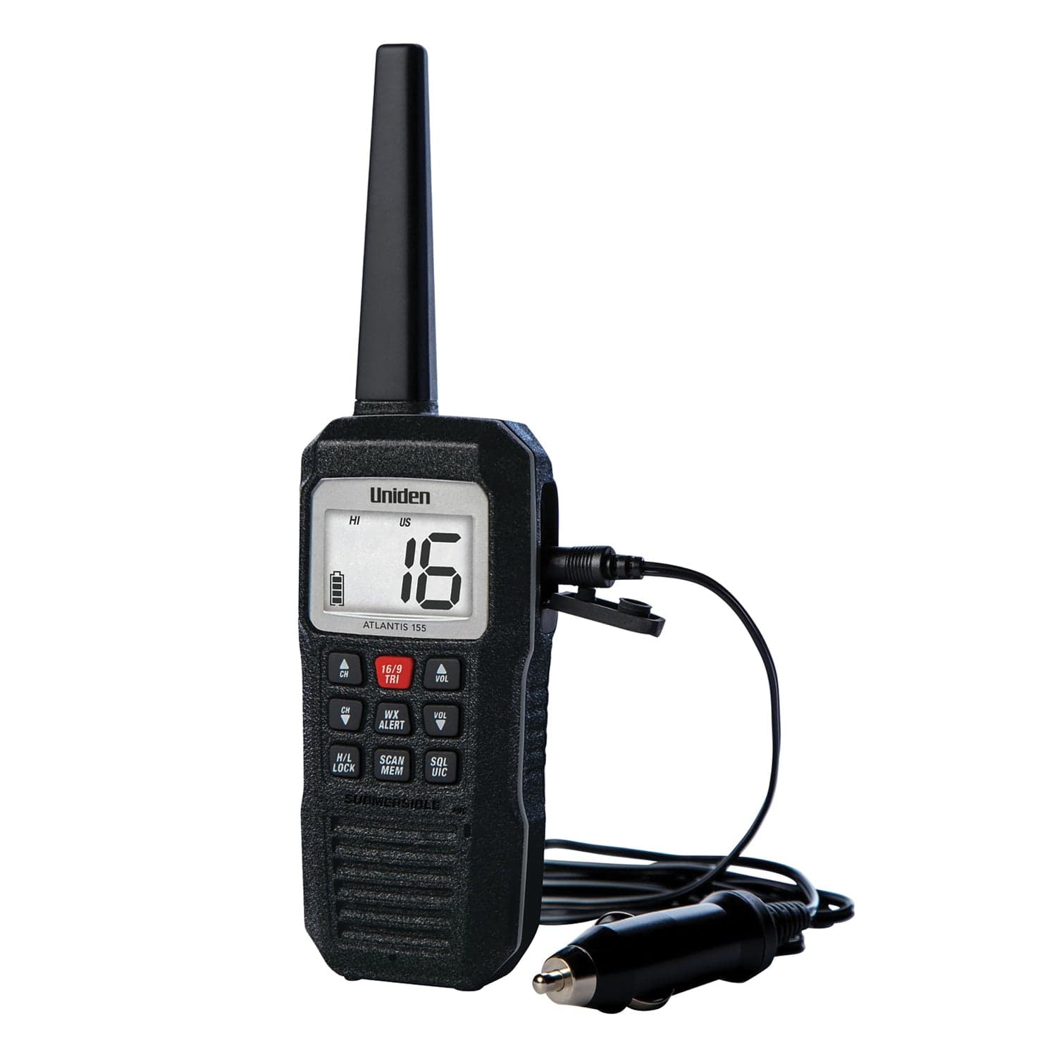 Uniden ATLANTIS 155 Floating Handheld 2-Way VHF Marine Radio