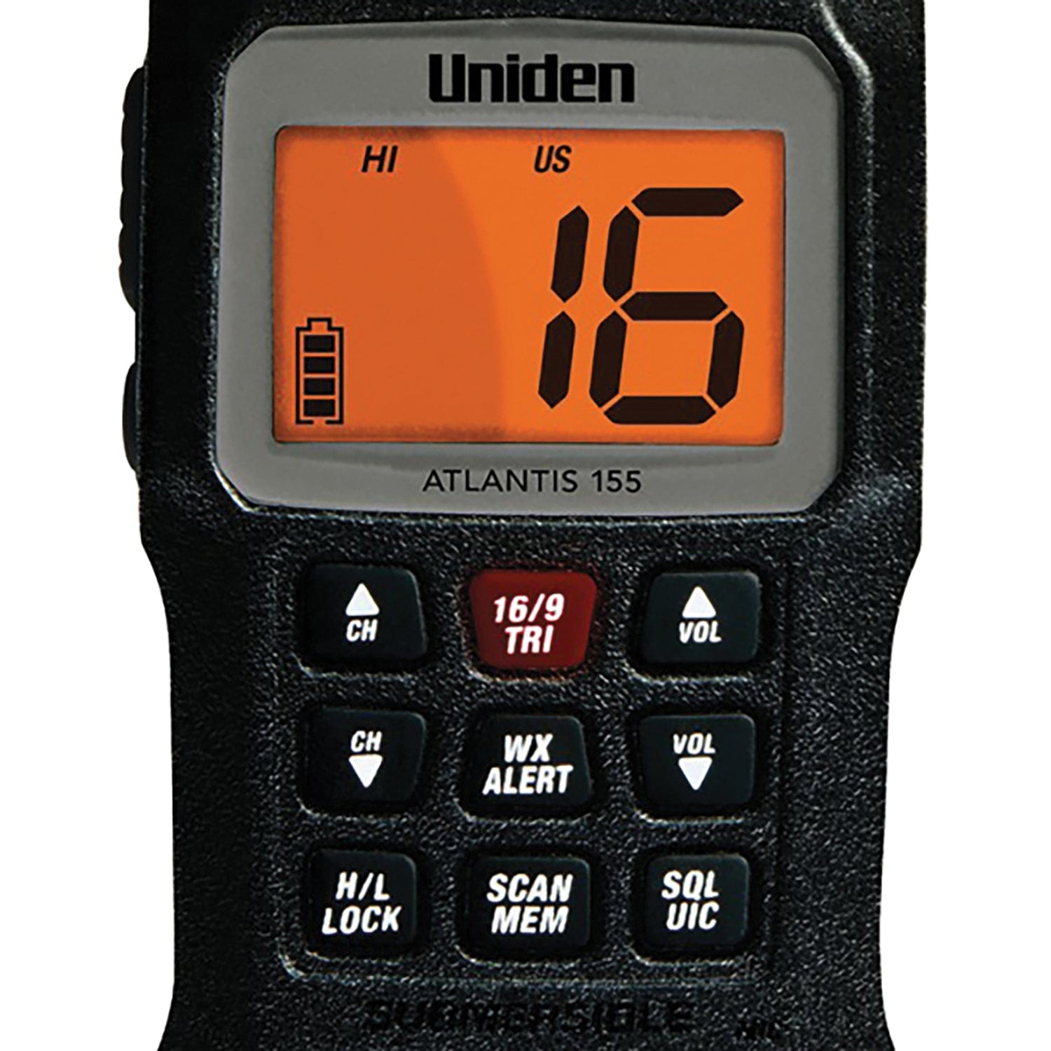 Uniden ATLANTIS 155 Floating Handheld 2-Way VHF Marine Radio