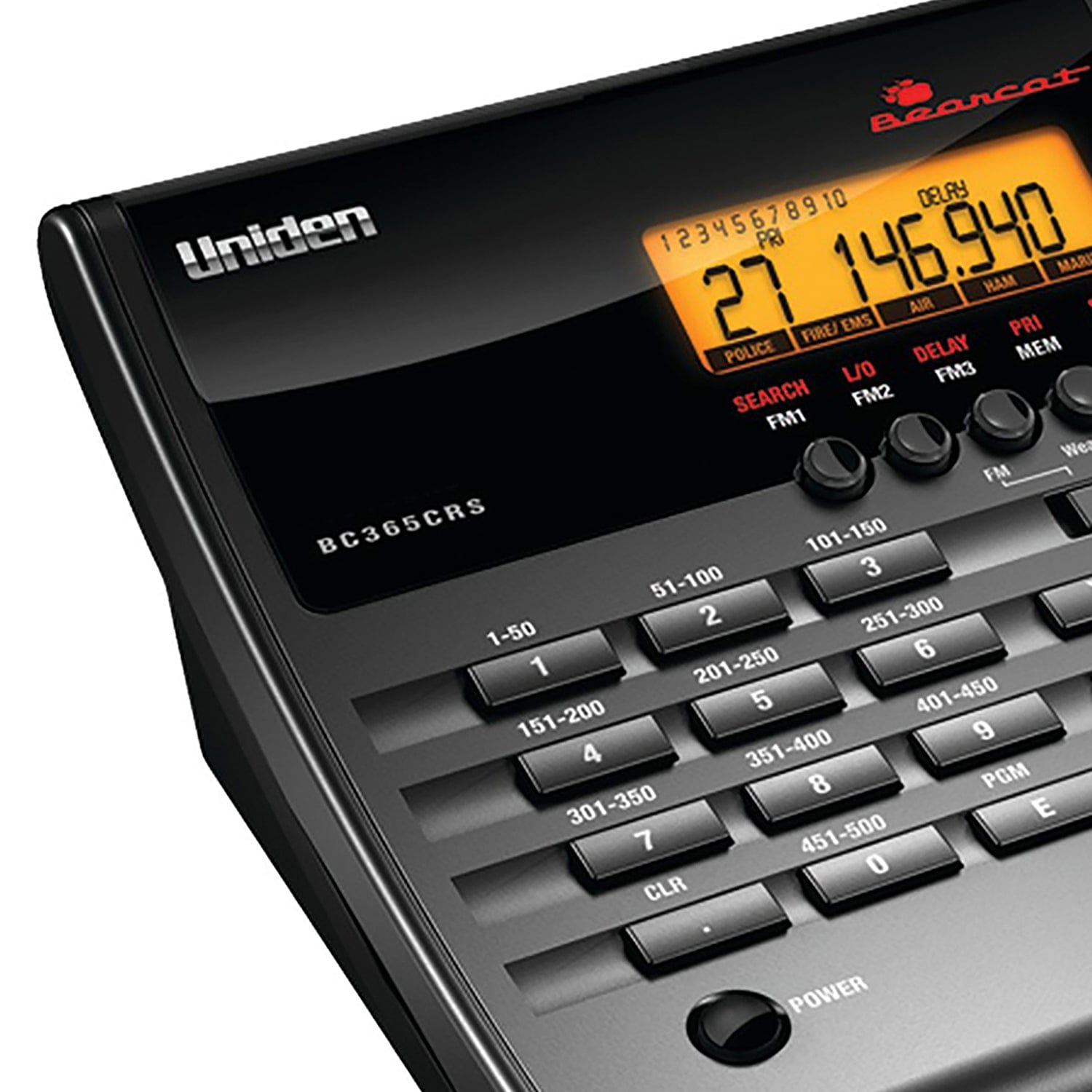 Uniden 500-Channel Radio Scanner with Weather Alert, Black, BC365CRS