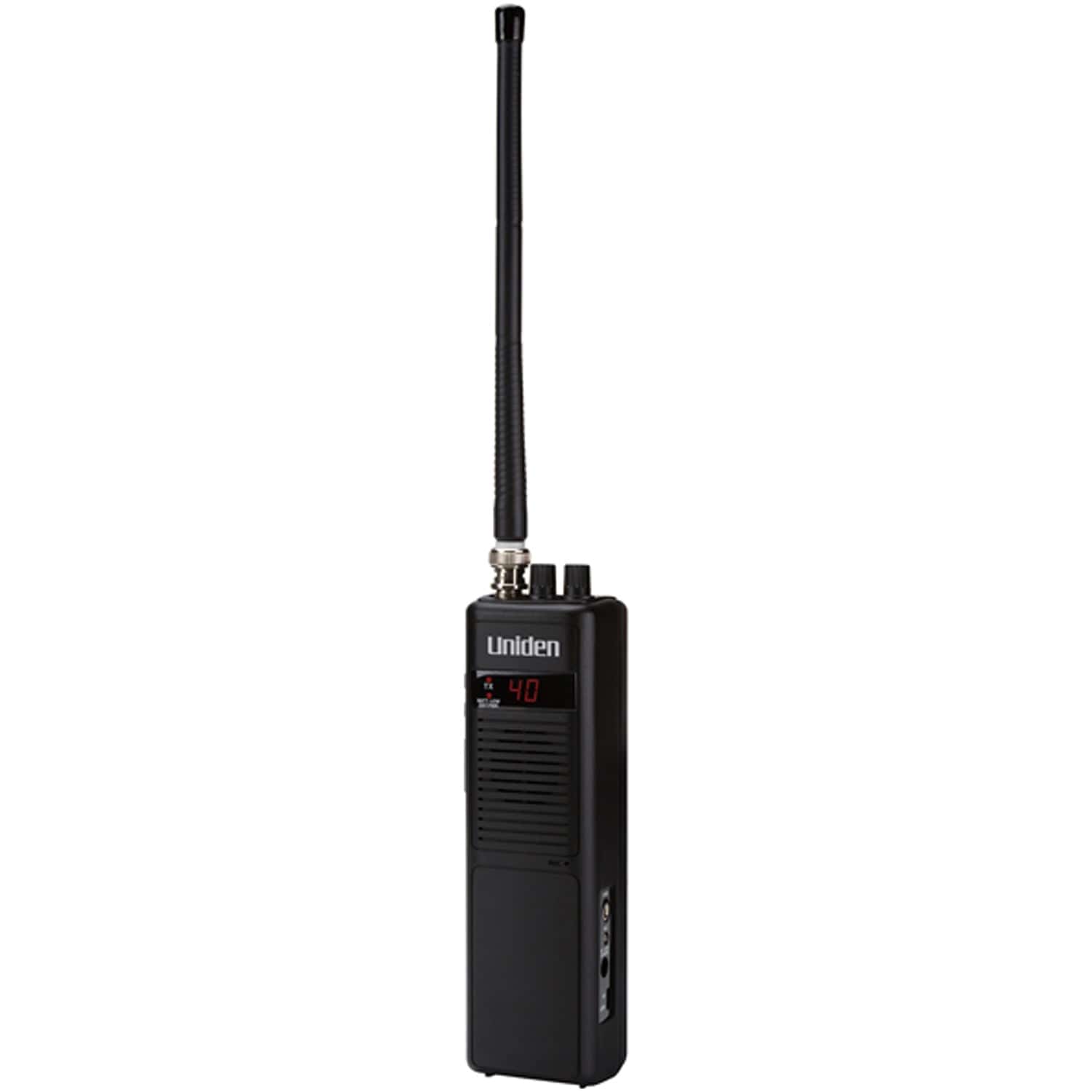 Uniden Pro Series 40-Channel Handheld CB Radio with Whip Antenna, Black, PRO401HH