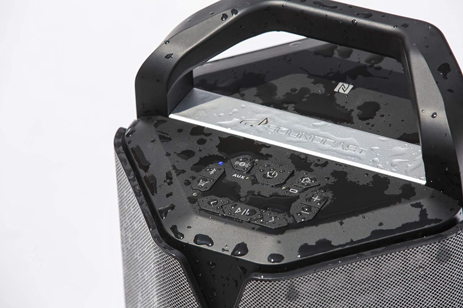 Soundcast Waterproof Portable Bluetooth Speaker ,Gray/Black