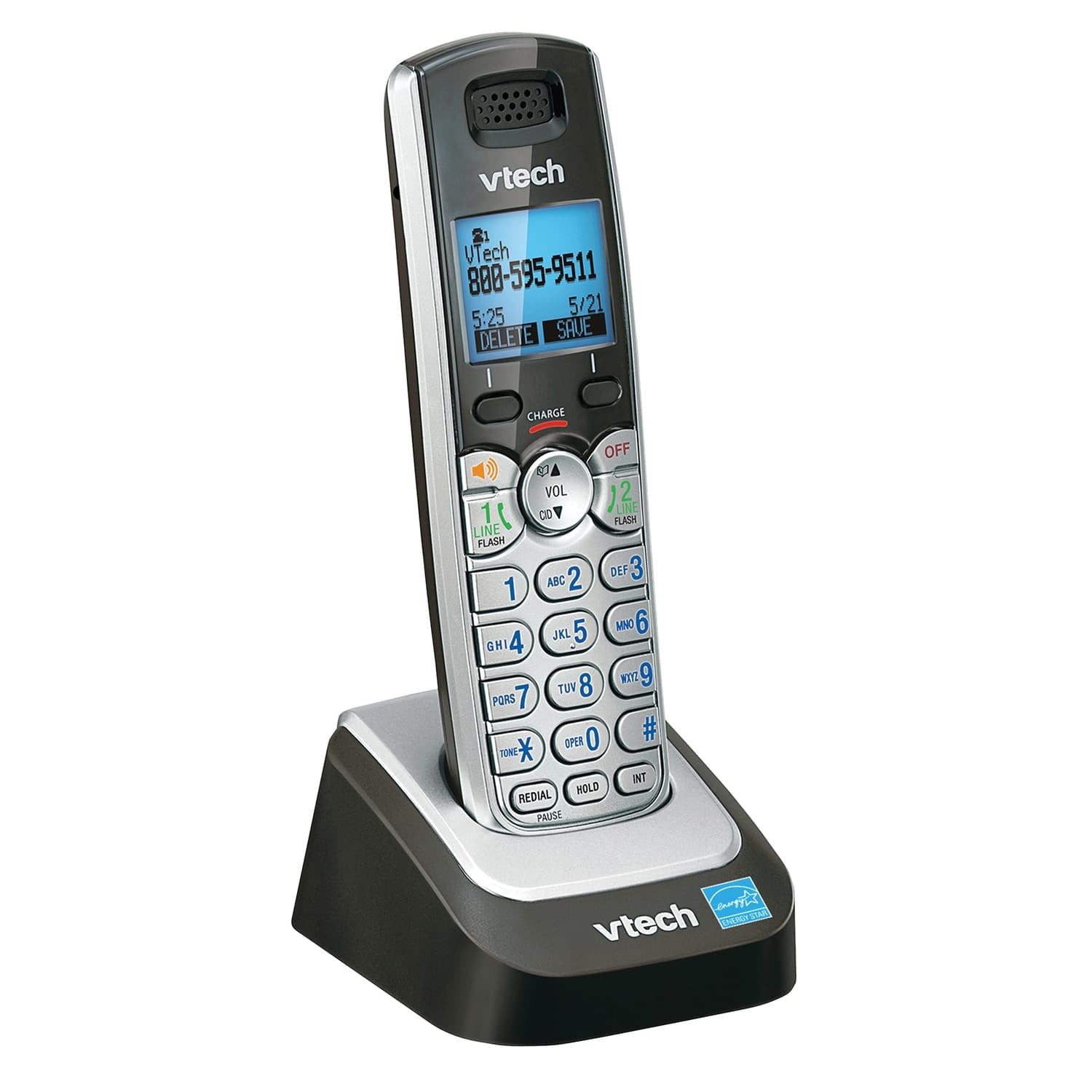 VTech 2-Line Cordless Phone Accessory Handset for VTech DS6151 Series Phone System