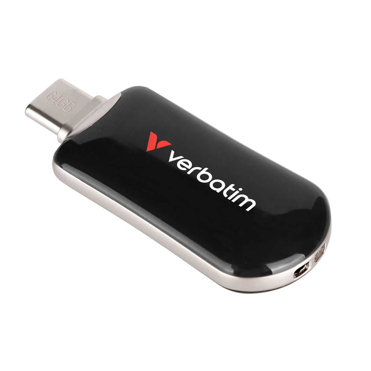 Verbatim Plectra USB-C Flash Drive, Black, 64 GB