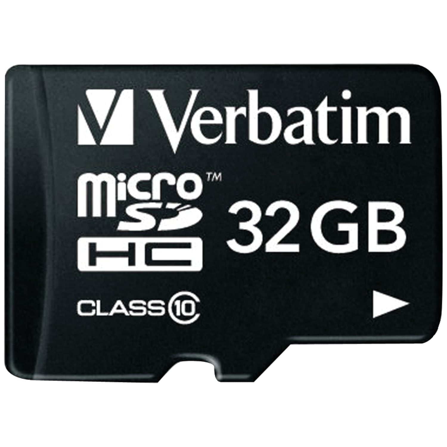 Verbatim Class 10 microSDHC Card with Adapter, 32 GB
