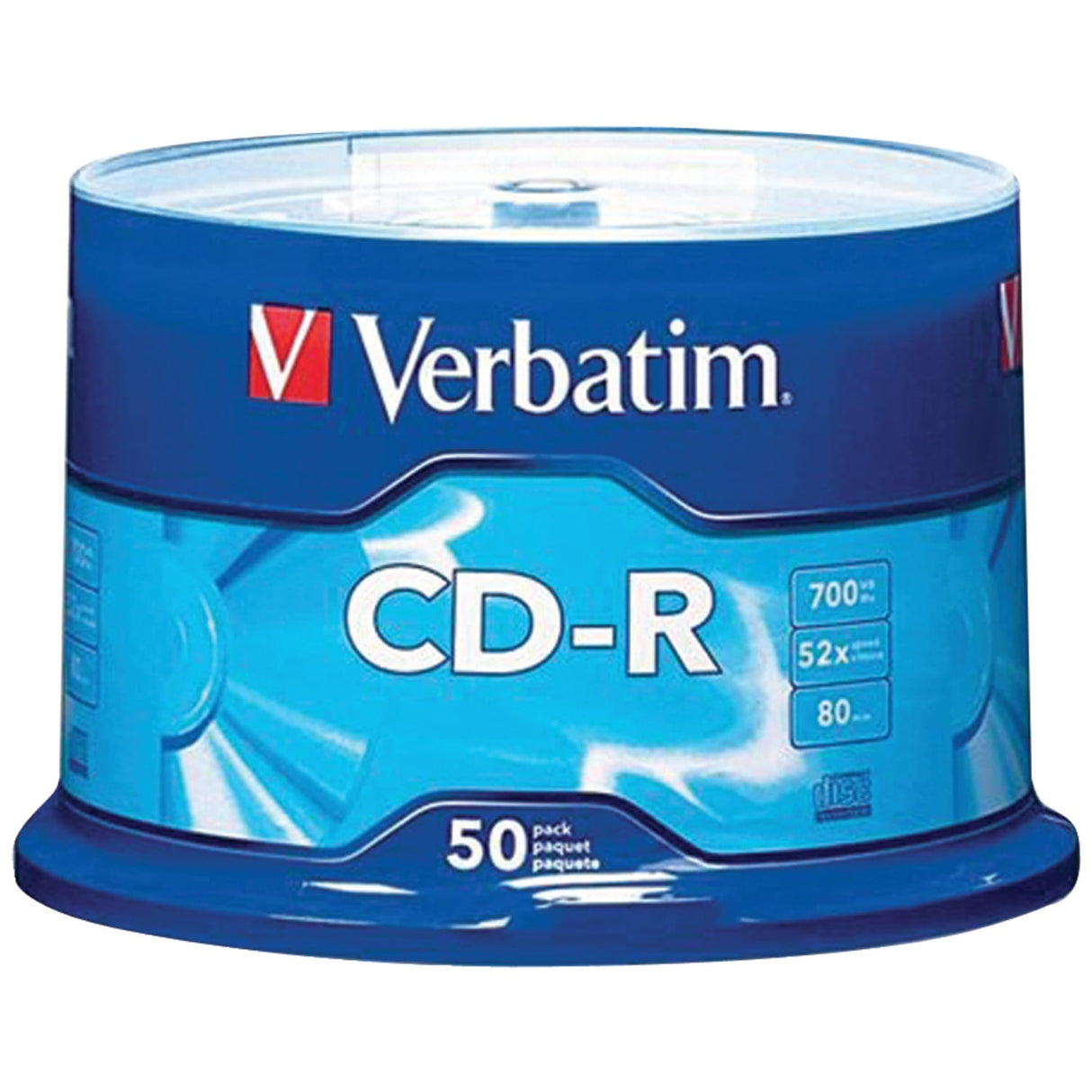 Verbatim 700 MB 80-Minute 52x CD-Rs, 50 Pack