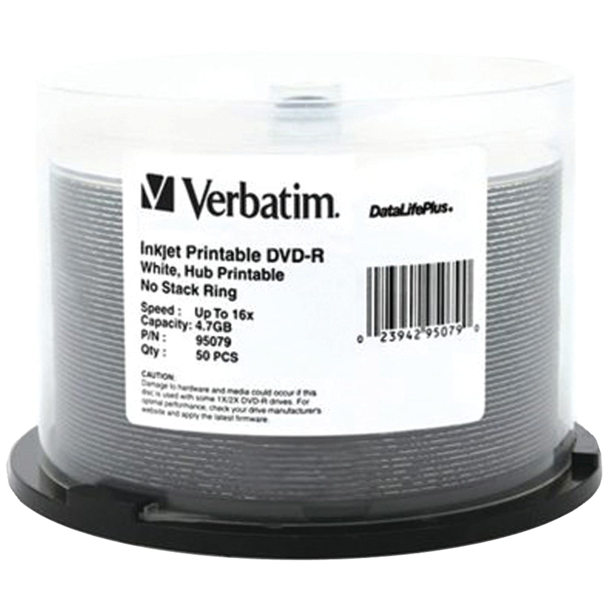 Verbatim 4.7GB DataLifePlus DVD-Rs, 50-ct Spindle