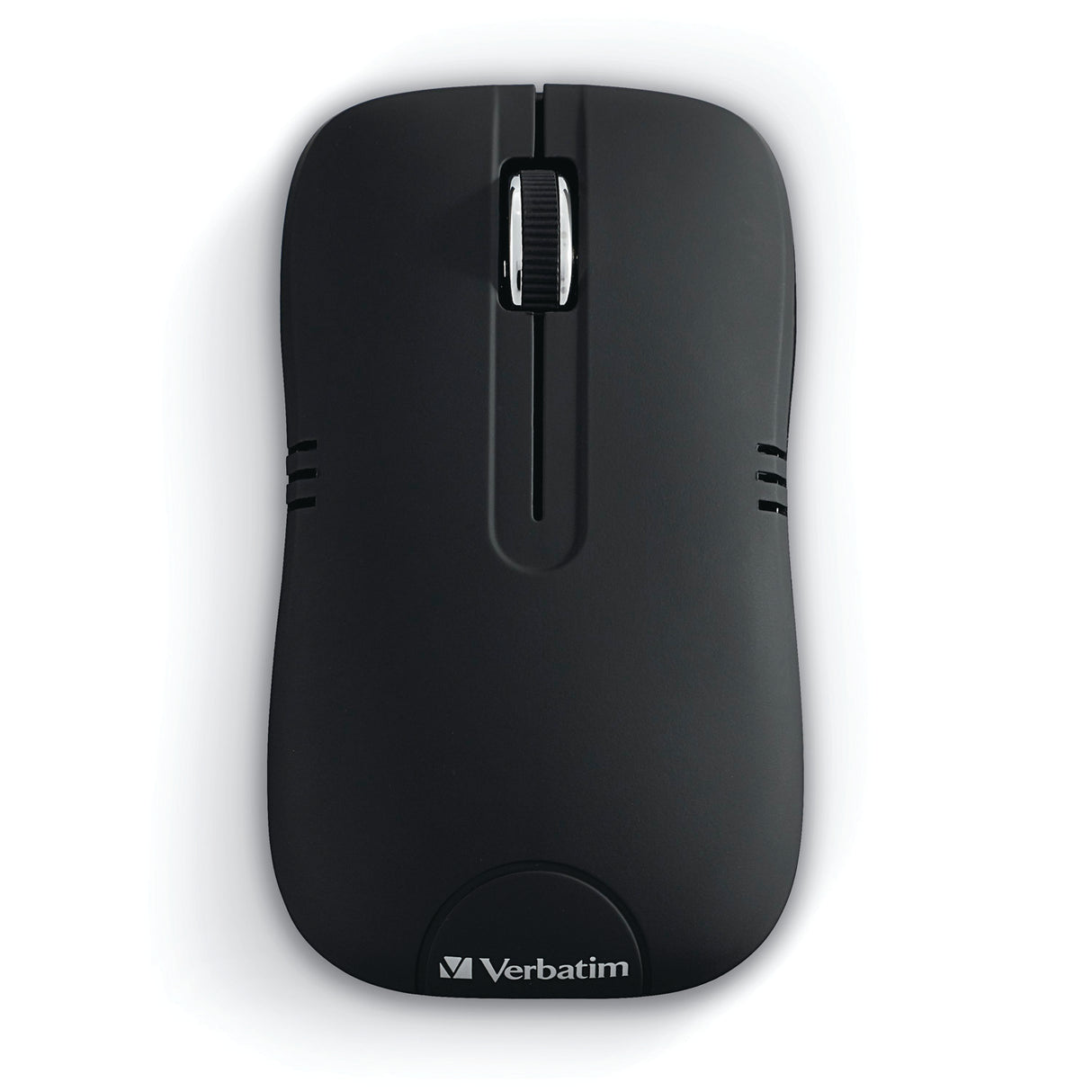 Verbatim Commuter Series Cordless Optical Computer Mouse, 3 Buttons, 2.4 GHz, Matte Black