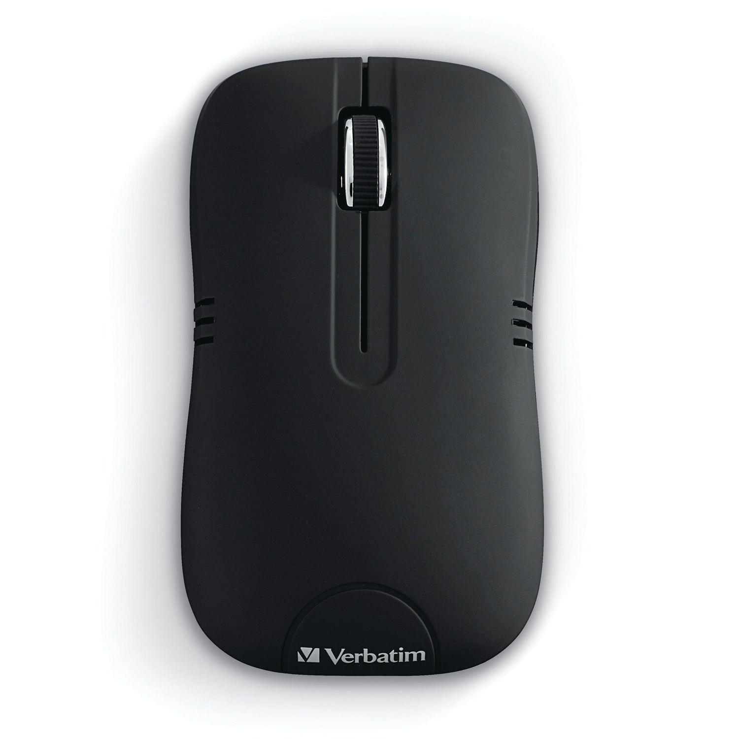 Verbatim Commuter Series Cordless Optical Computer Mouse, 3 Buttons, 2.4 GHz, Matte Black