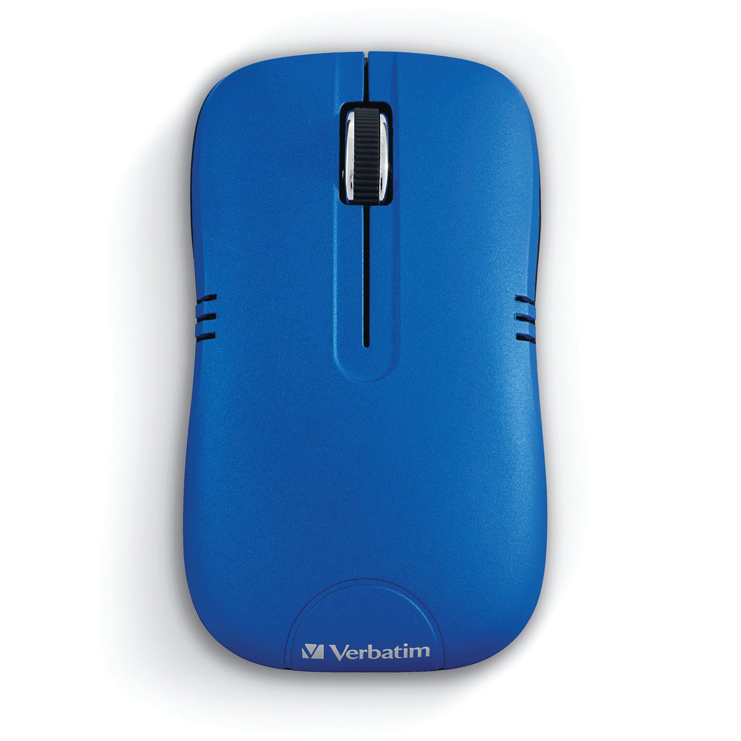 Verbatim Commuter Series Cordless Optical Computer Mouse, 3 Buttons, 2.4 GHz, Matte Blue