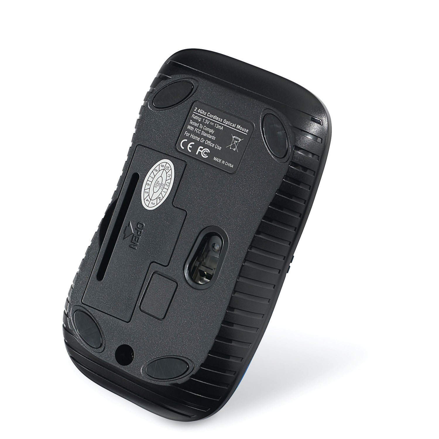 Verbatim Commuter Series Cordless Optical Computer Mouse, 3 Buttons, 2.4 GHz, Matte Blue