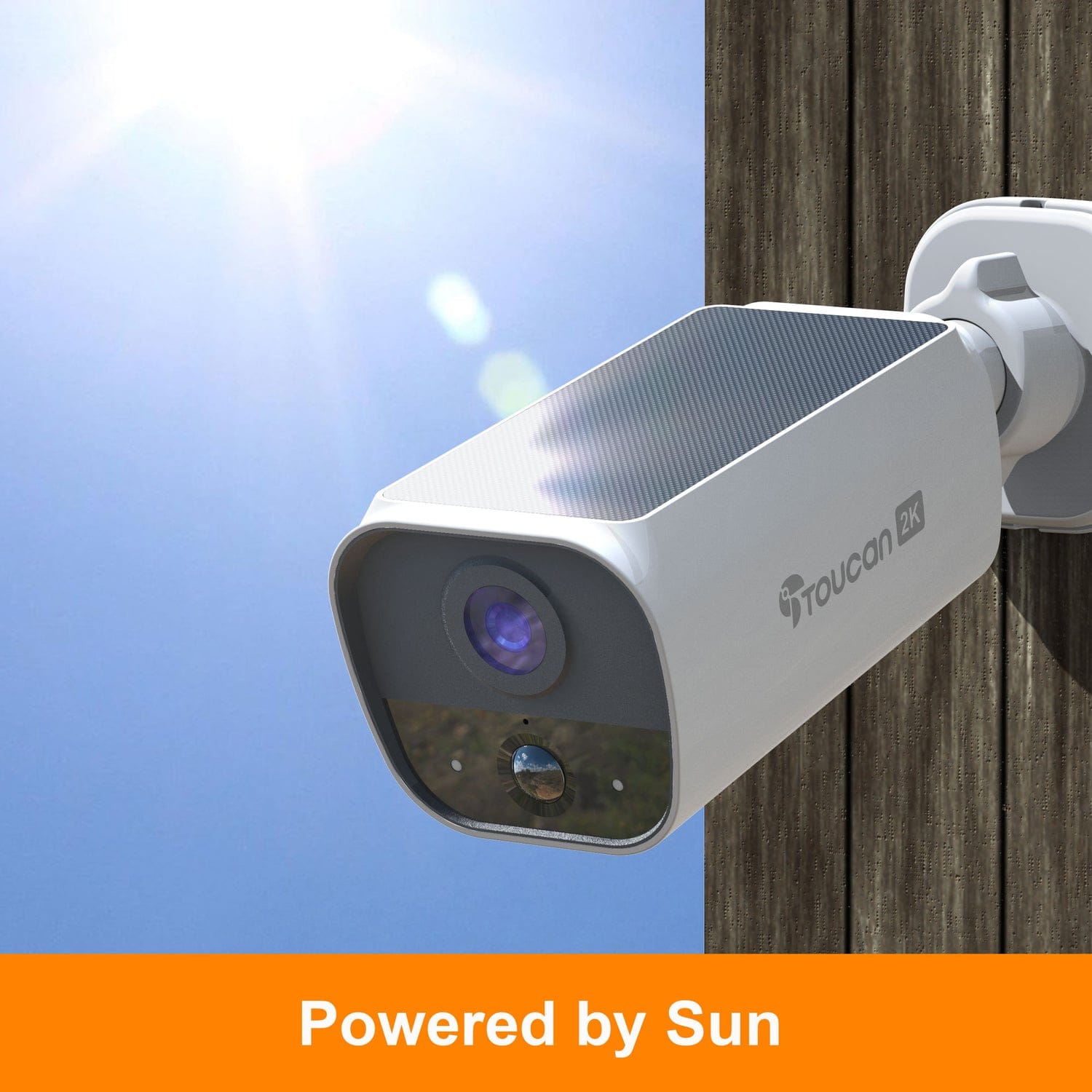 Toucan S5 Wireless 2K Solar Security Camera - No Monthly Fee Required