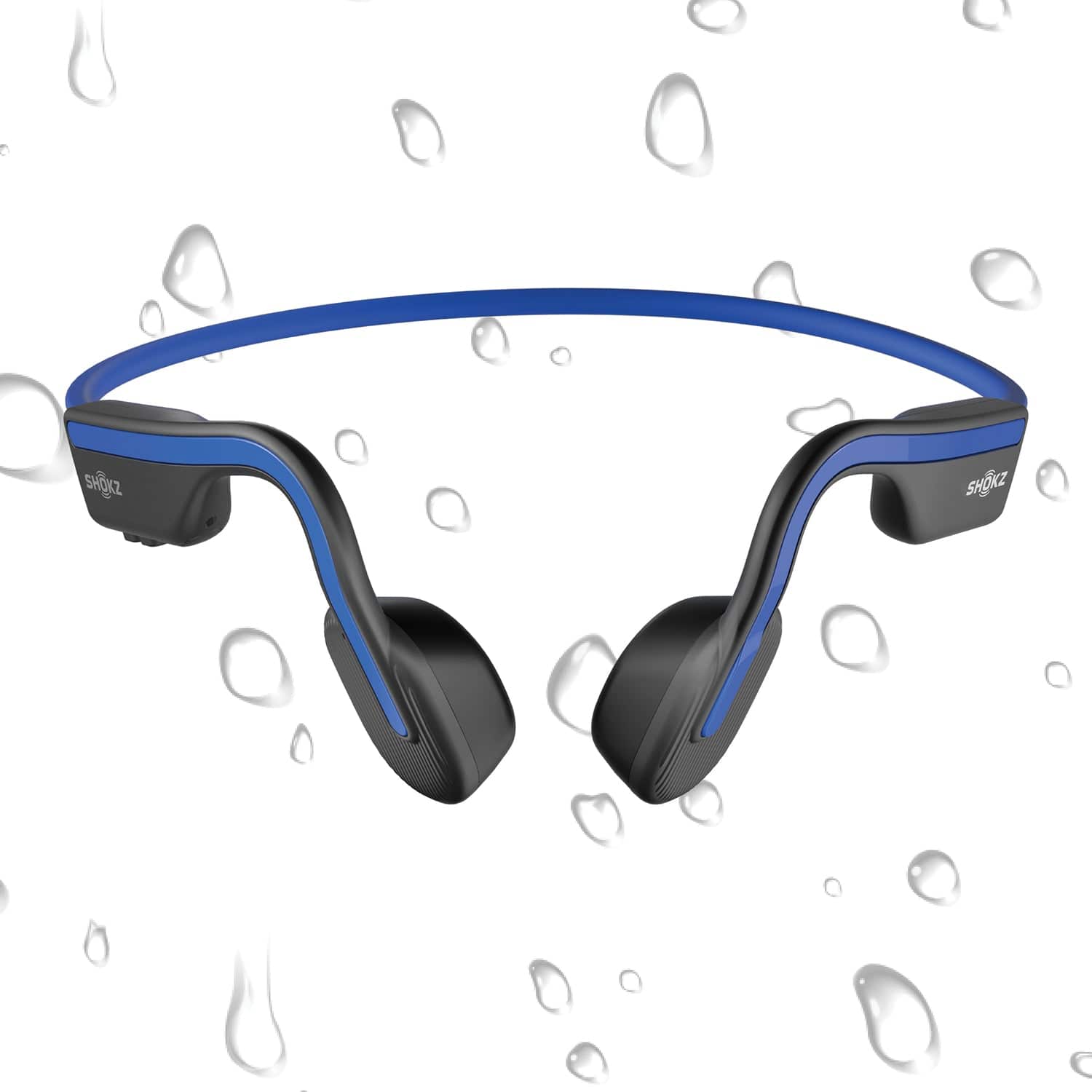 Shokz OpenMove Bone-Conduction Open-Ear Lifestyle Headphones with Microphones, Blue