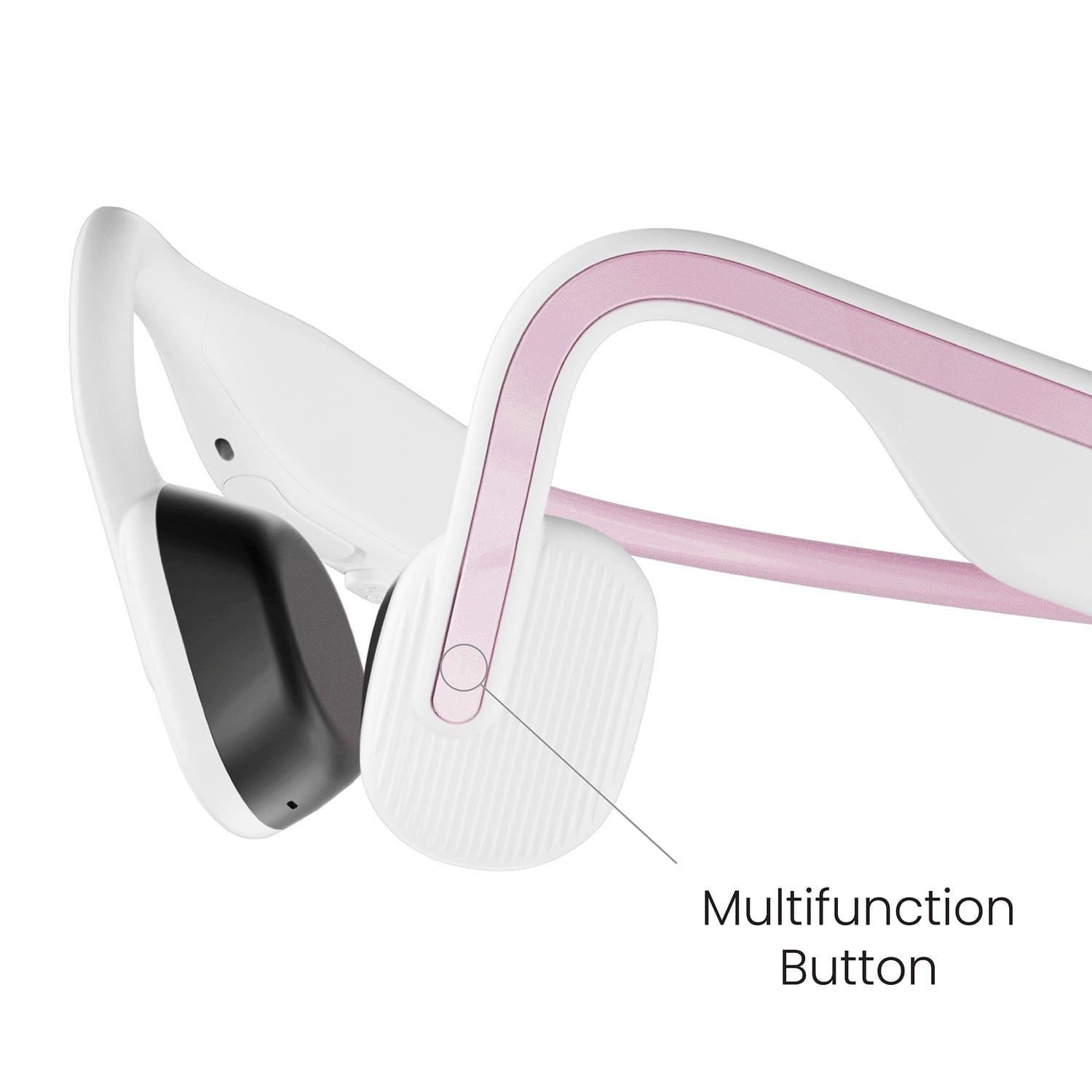 Shokz OpenMove Bone-Conduction Open-Ear Lifestyle Headphones with Microphones, Pink