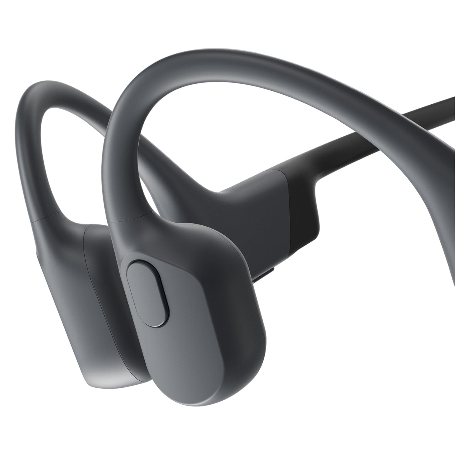 Shokz OpenRun Bone-Conduction Open-Ear Sport Headphones with Microphones, Black