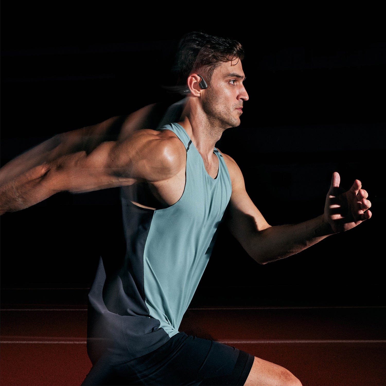 Shokz OpenRun Pro 2 Bone-Conduction Open-Ear Sport Headphones with Microphones, Black