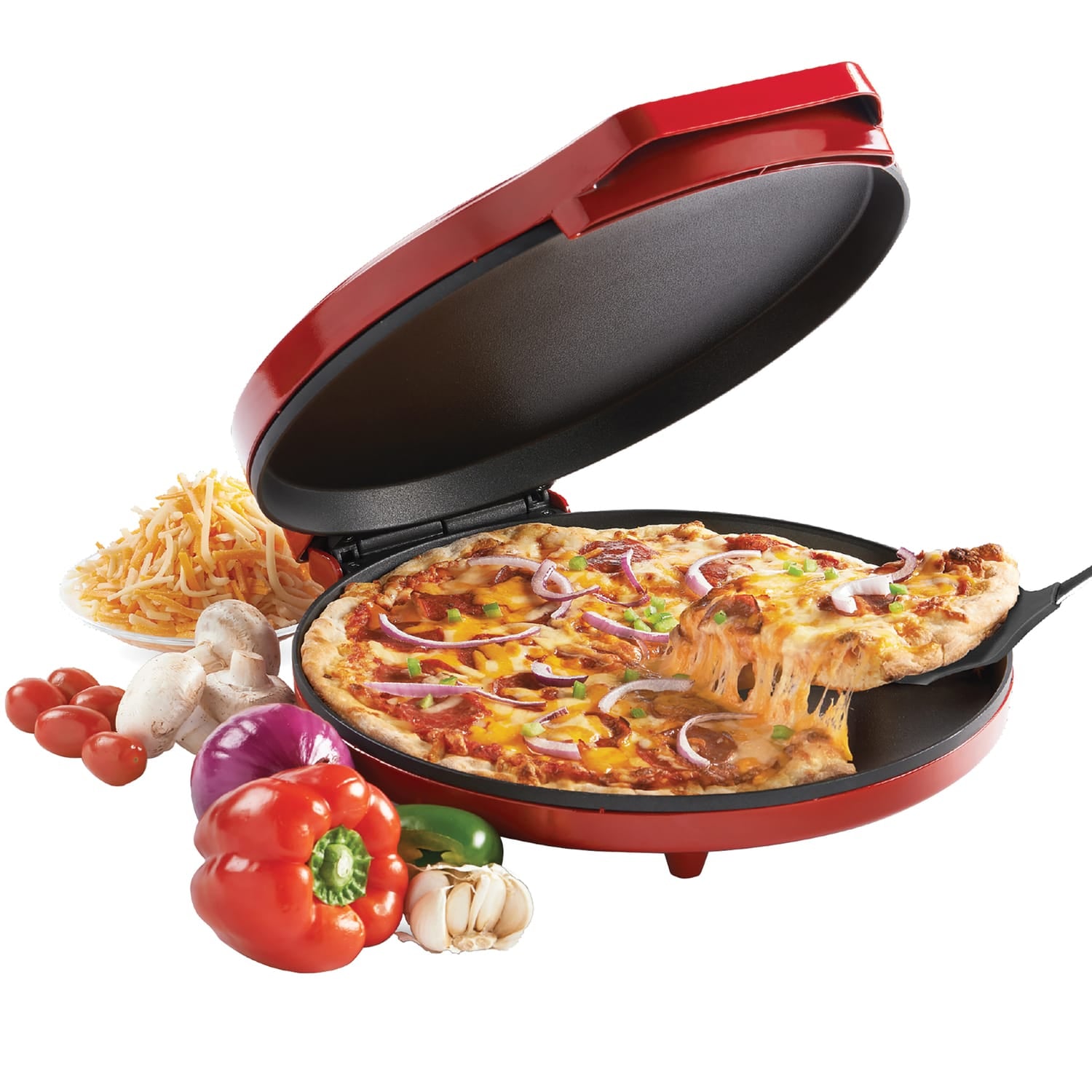 Betty Crocker 12-In. Pizza Maker, Red