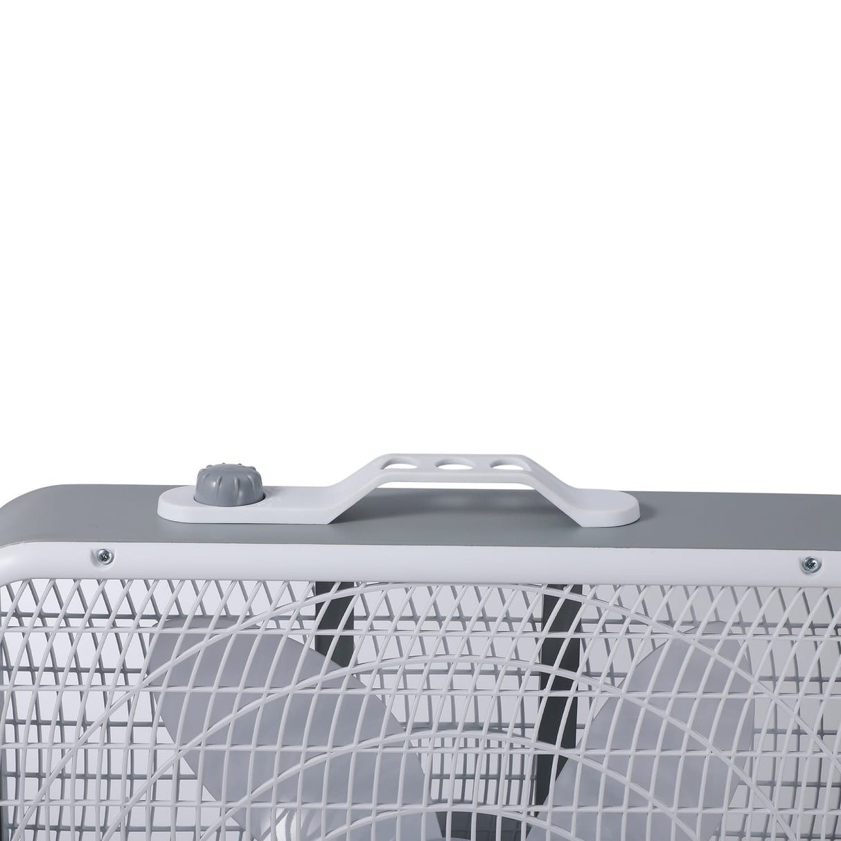 Black+Decker BFB20SW 20-In. 3-Speed Portable Box Fan with Carrying Handle and Recessed Cord Storage, White