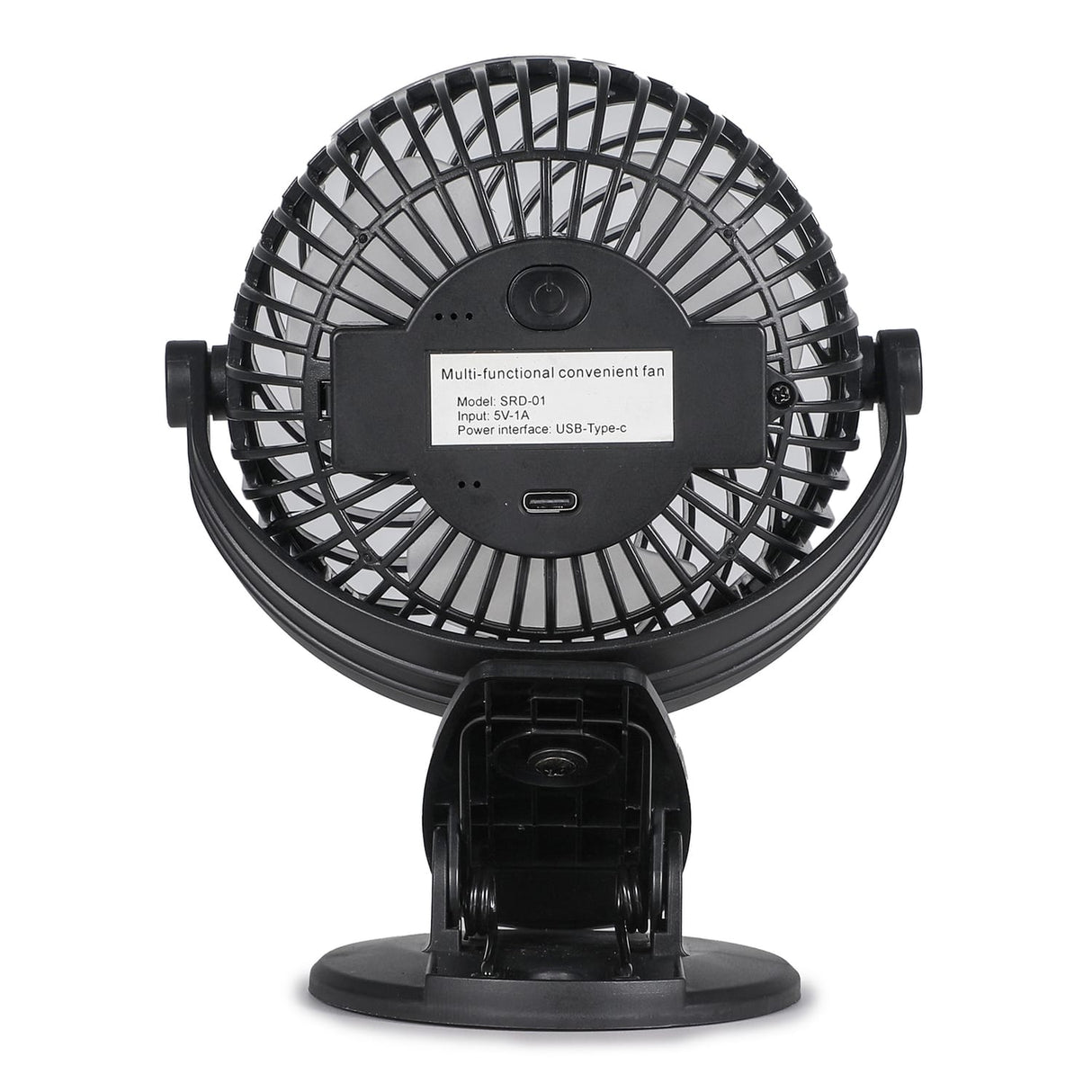 Black+Decker BFDC42PK 4-In. 3-Speed Portable USB-Powered Convertible Clip Fan, Black, 2 Count