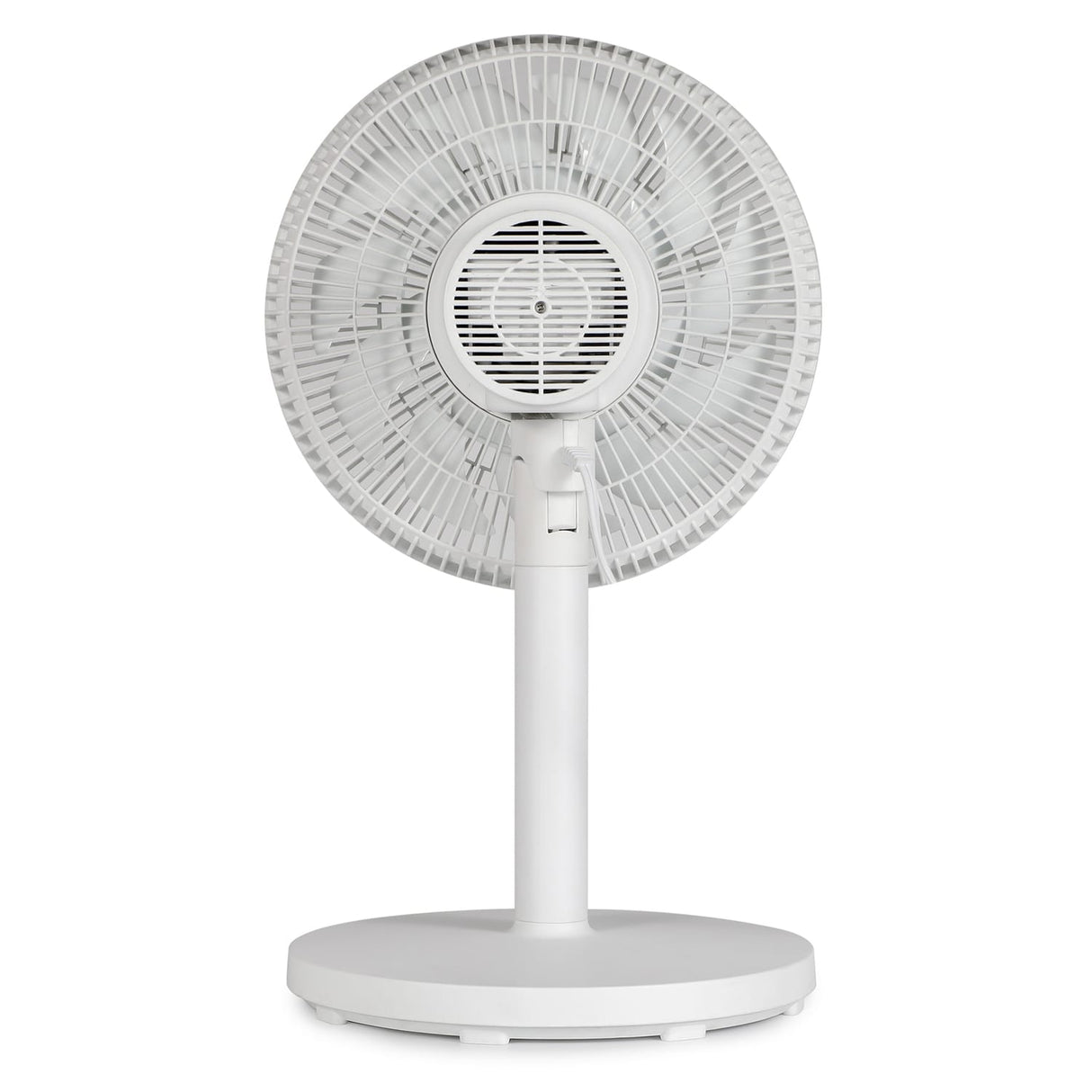 Black+Decker BFDTD12VW 12-In. 3-Speed Oscillating Portable Dual-Blade Table Fan with Remote, White