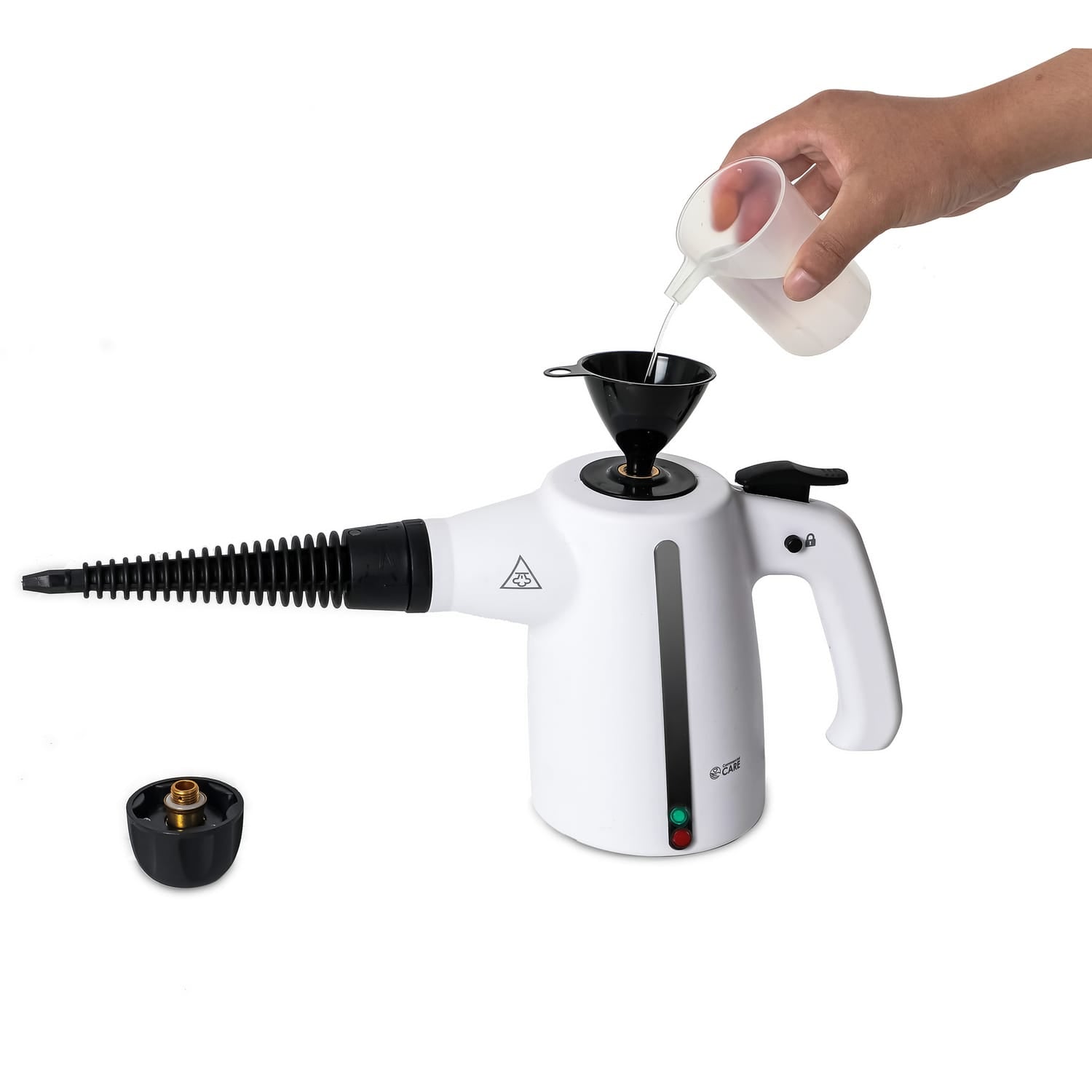 Commercial Care Corded Electric Multipurpose Portable Handheld Steam Cleaner with 9-Piece Accessory Kit