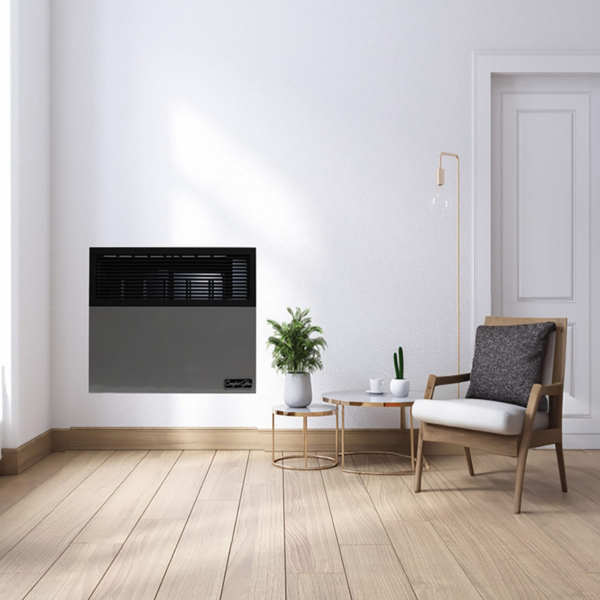 Comfort Glow 17000 BTU Direct-Vent Propane Wall Heater with Vent Kit, Matchless Piezo Ignition with T-Stat Control Knob, 500 Sq. Ft, DVP17