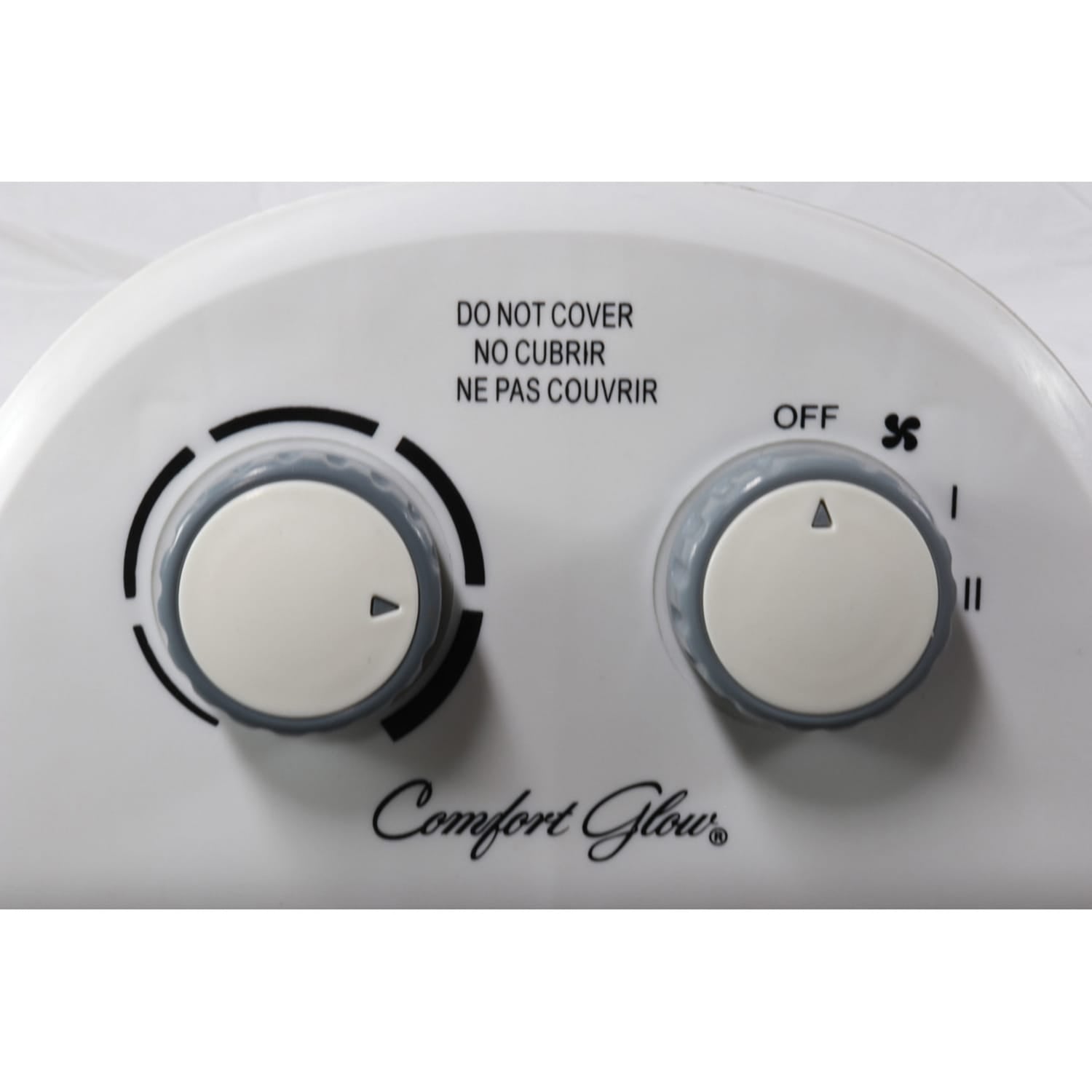 Comfort Glow EFH1518 1500-Watt-Max Portable Electric Fan Heater with Thermostat, White