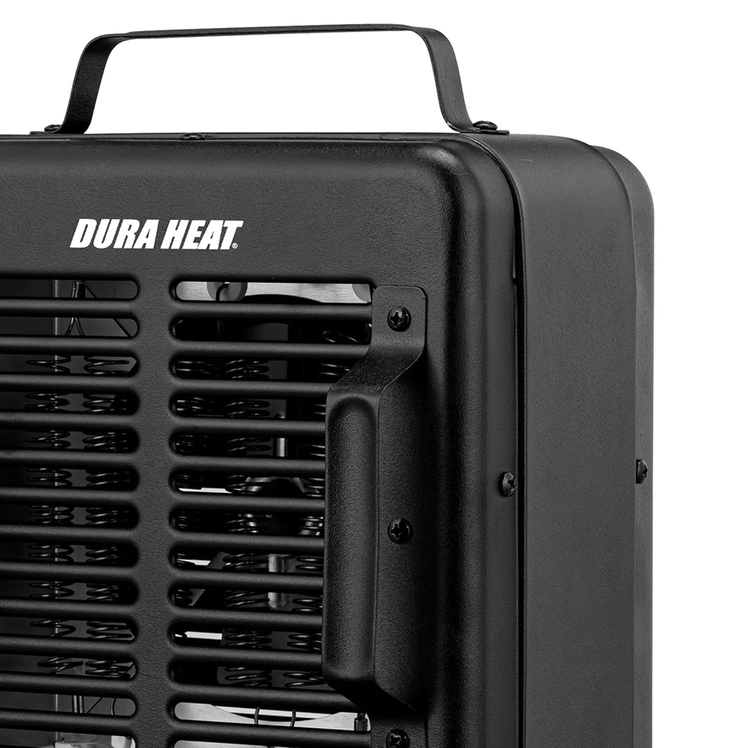 Dura Heat 1500-Watt-Max Portable Milkhouse-Style Heater and Fan, with Thermostat and Anti-Freeze Setting, Black, EUH343