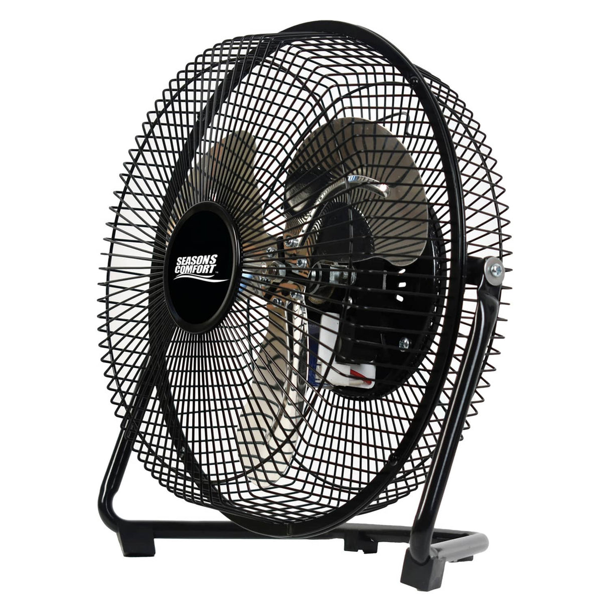 Seasons Comfort 9-In. 3-Speed High-Velocity Heavy-Duty Floor Fan, FHV09, Black