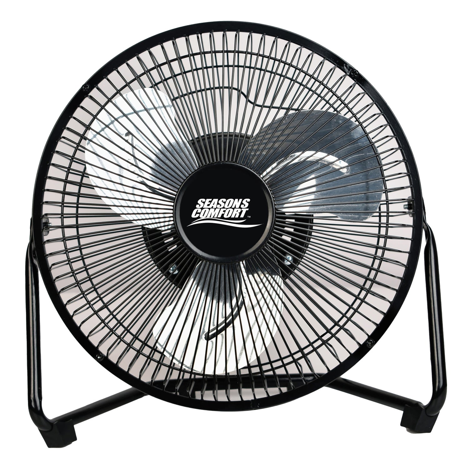 Seasons Comfort 9-In. 3-Speed High-Velocity Heavy-Duty Floor Fan, FHV09, Black