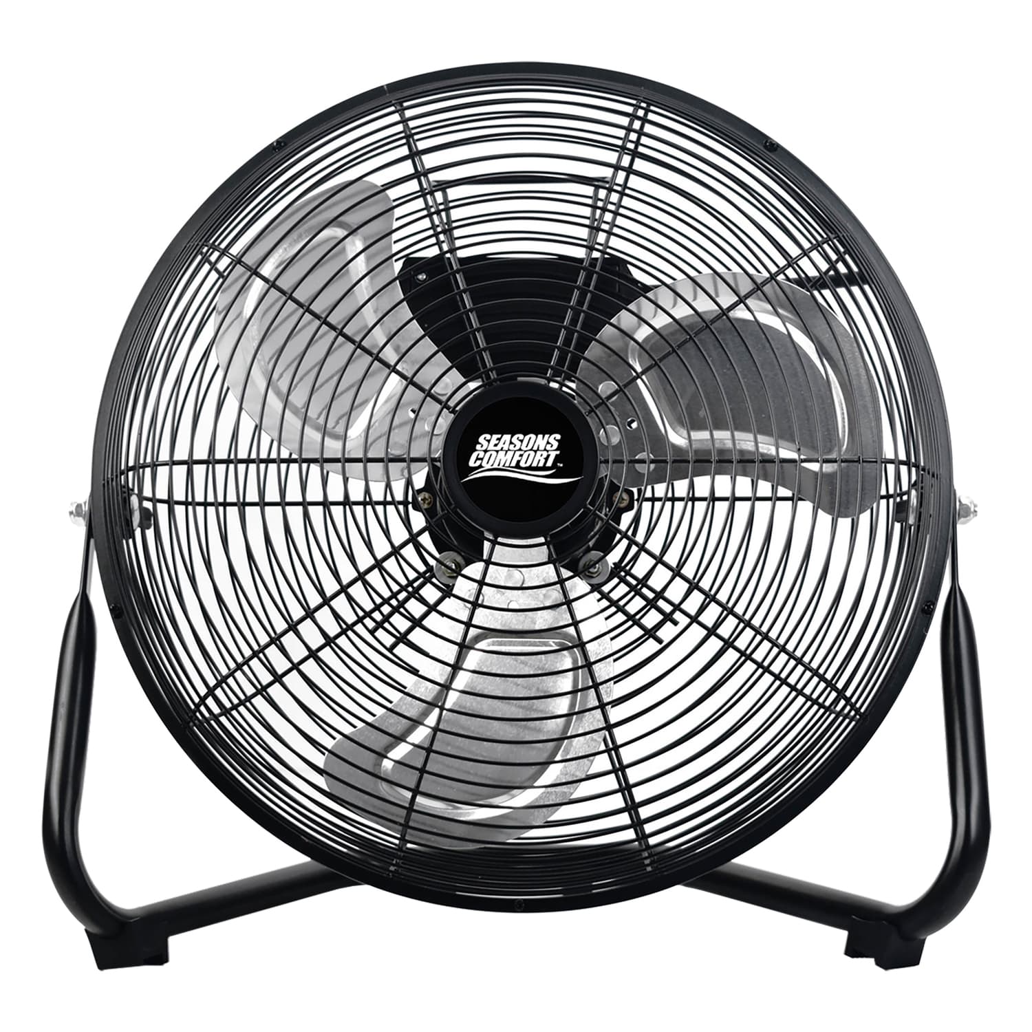 Seasons Comfort 14-In. 3-Speed High-Velocity Heavy-Duty Floor Fan, FHV14, Black