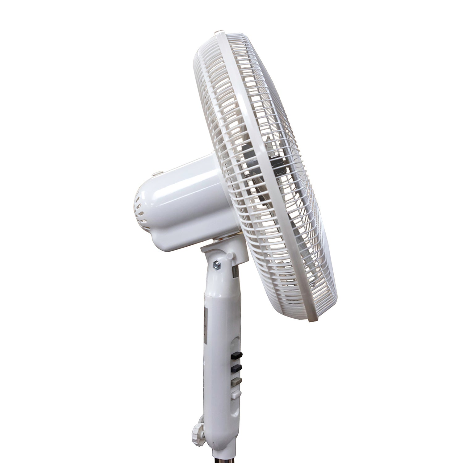 Seasons Comfort 16-In. 3-Speed Oscillating Fan with Pedestal Base, FPD16, White