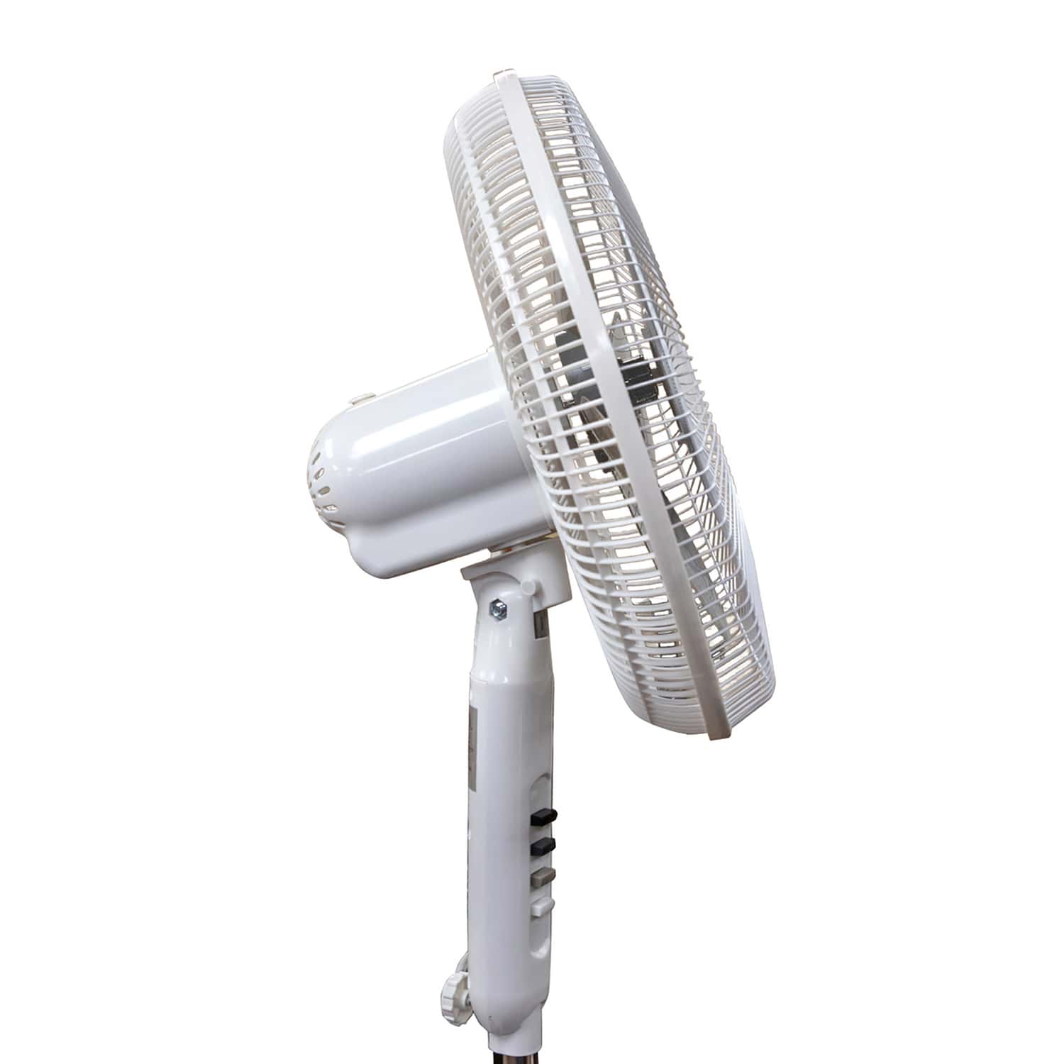 Seasons Comfort 16-In. 3-Speed Oscillating Fan with Pedestal Base, FPD16, White